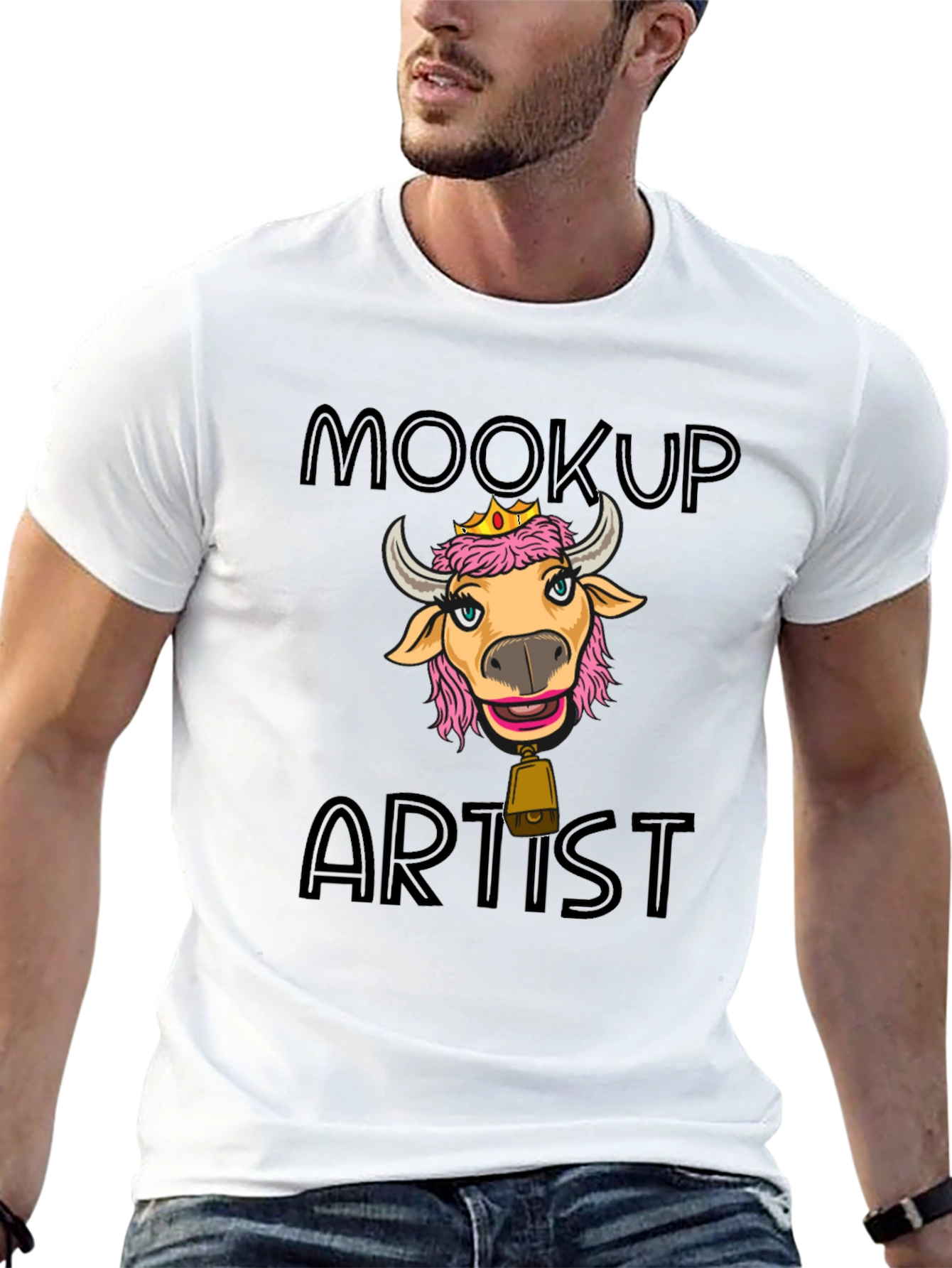 Moocup Artist Graphic Tee - Black
