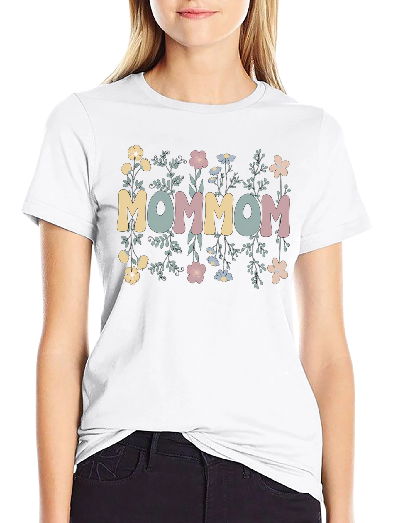 MOMMOM Floral Graphic T-Shirt