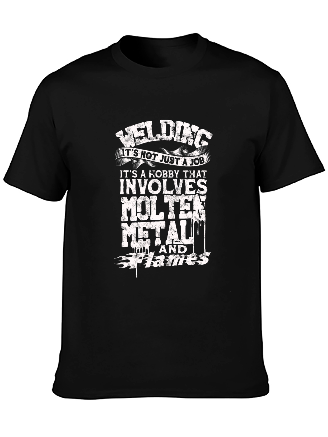 Welding Hobby Black T-Shirt