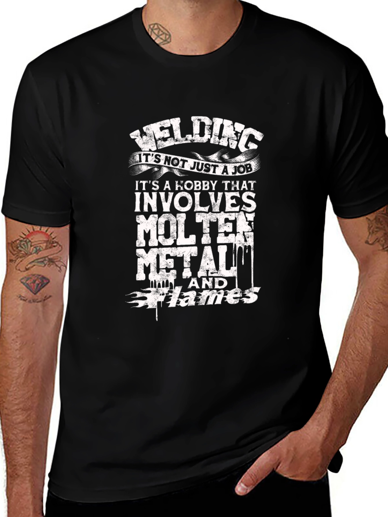 Welding Hobby Black T-Shirt