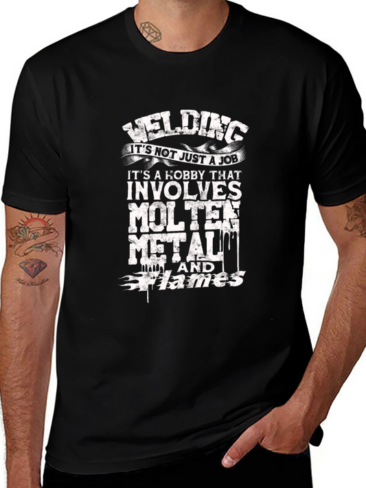 Welding Hobby Black T-Shirt