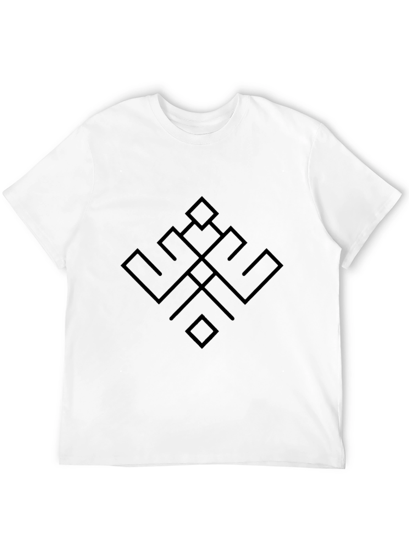 Geometric Symbol Black T-Shirt