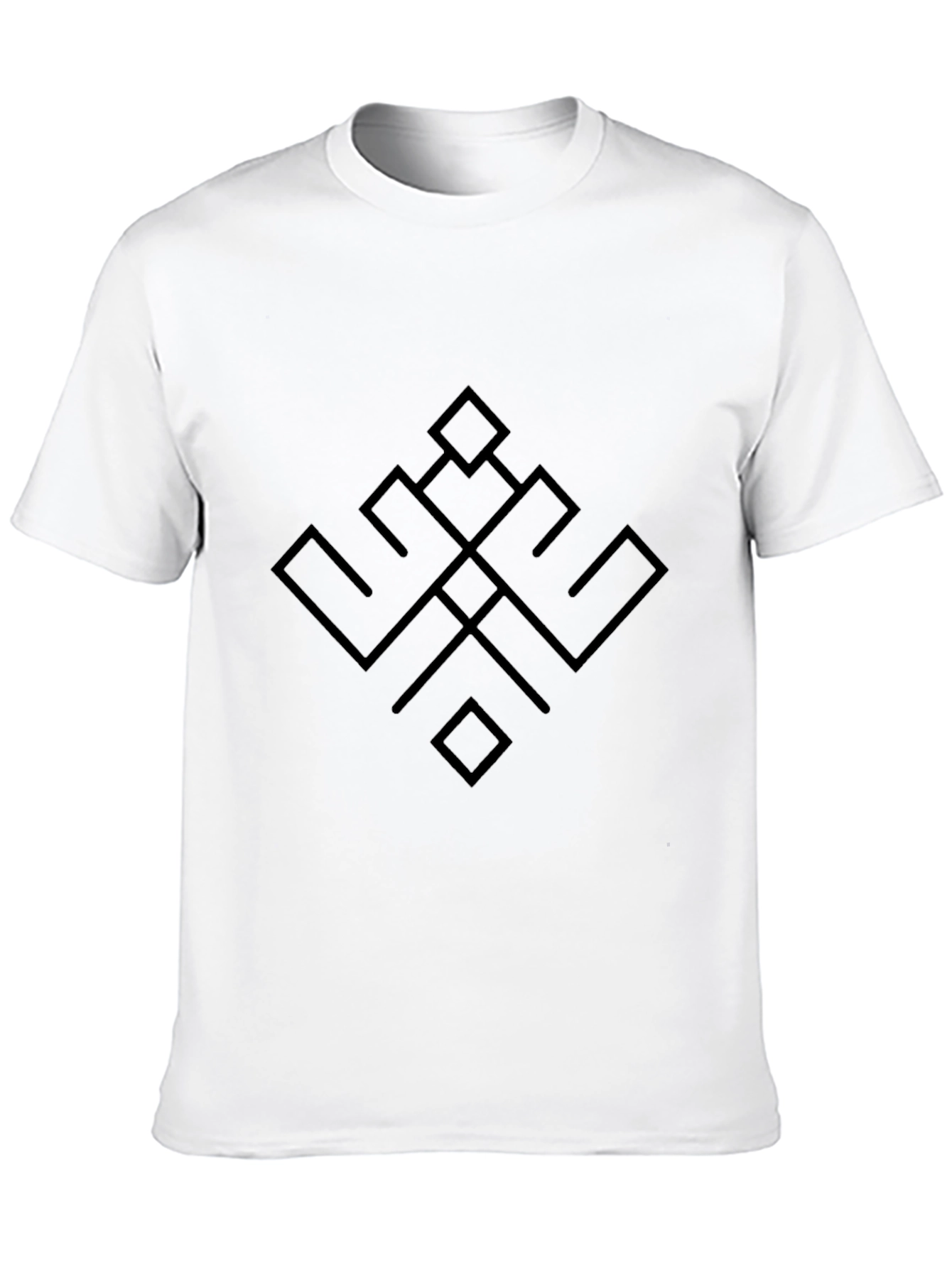 Geometric Symbol Black T-Shirt