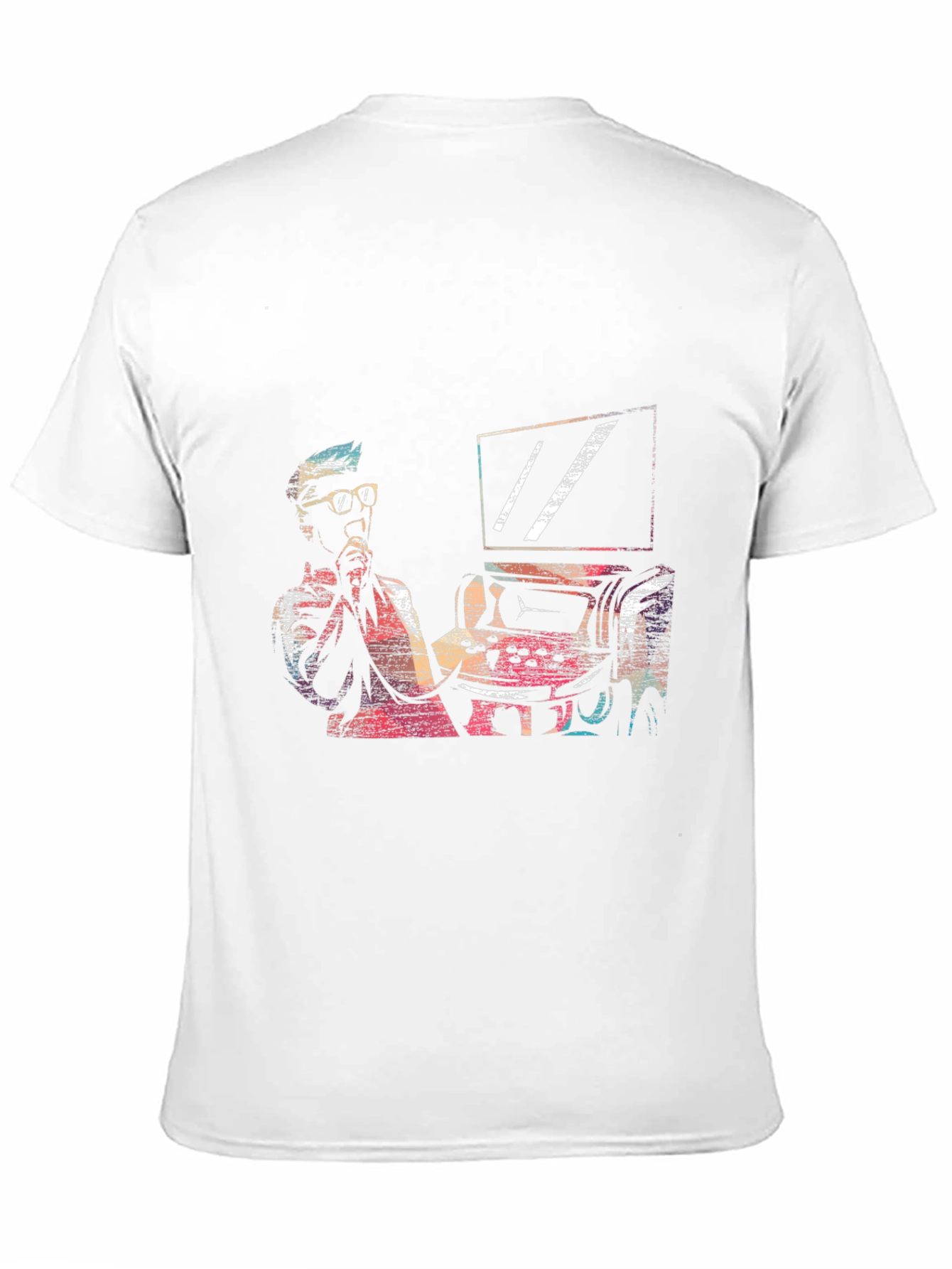 Retro Gamer Graphic Tee - Black Cotton T-Shirt