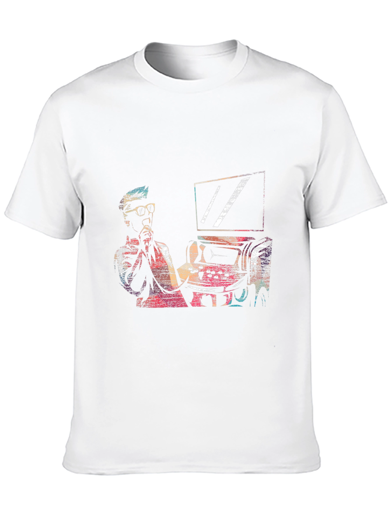 Retro Gamer Graphic Tee - Black Cotton T-Shirt