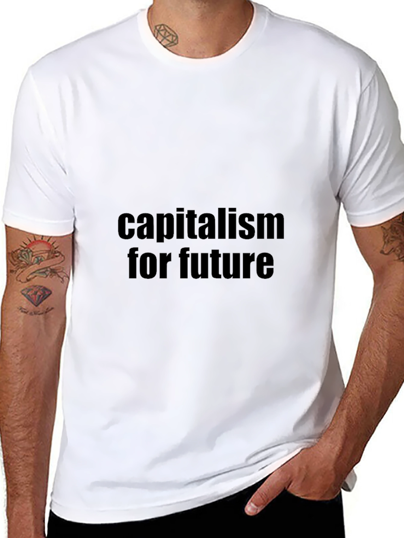 Capitalism For Future Black T-Shirt