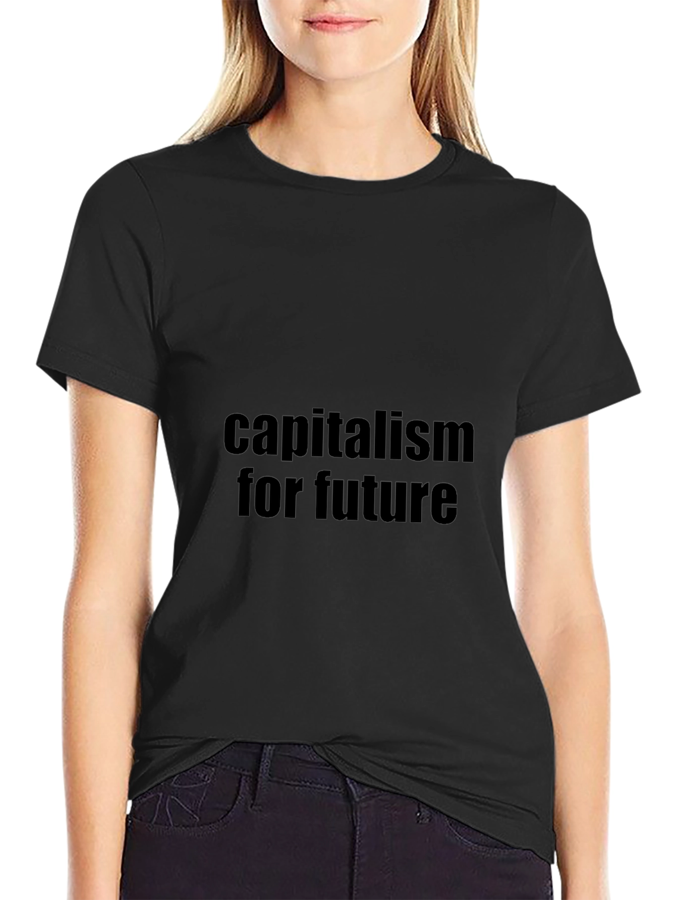 Capitalism For Future Black T-Shirt