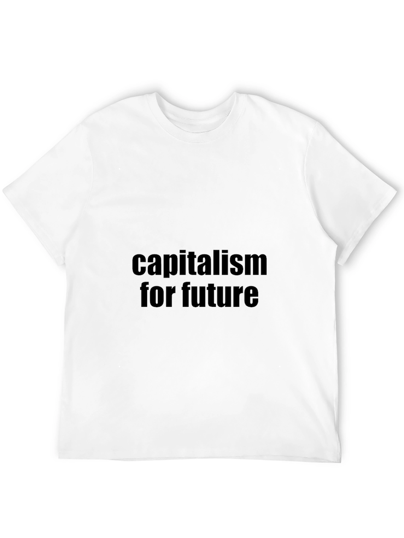 Capitalism For Future Black T-Shirt