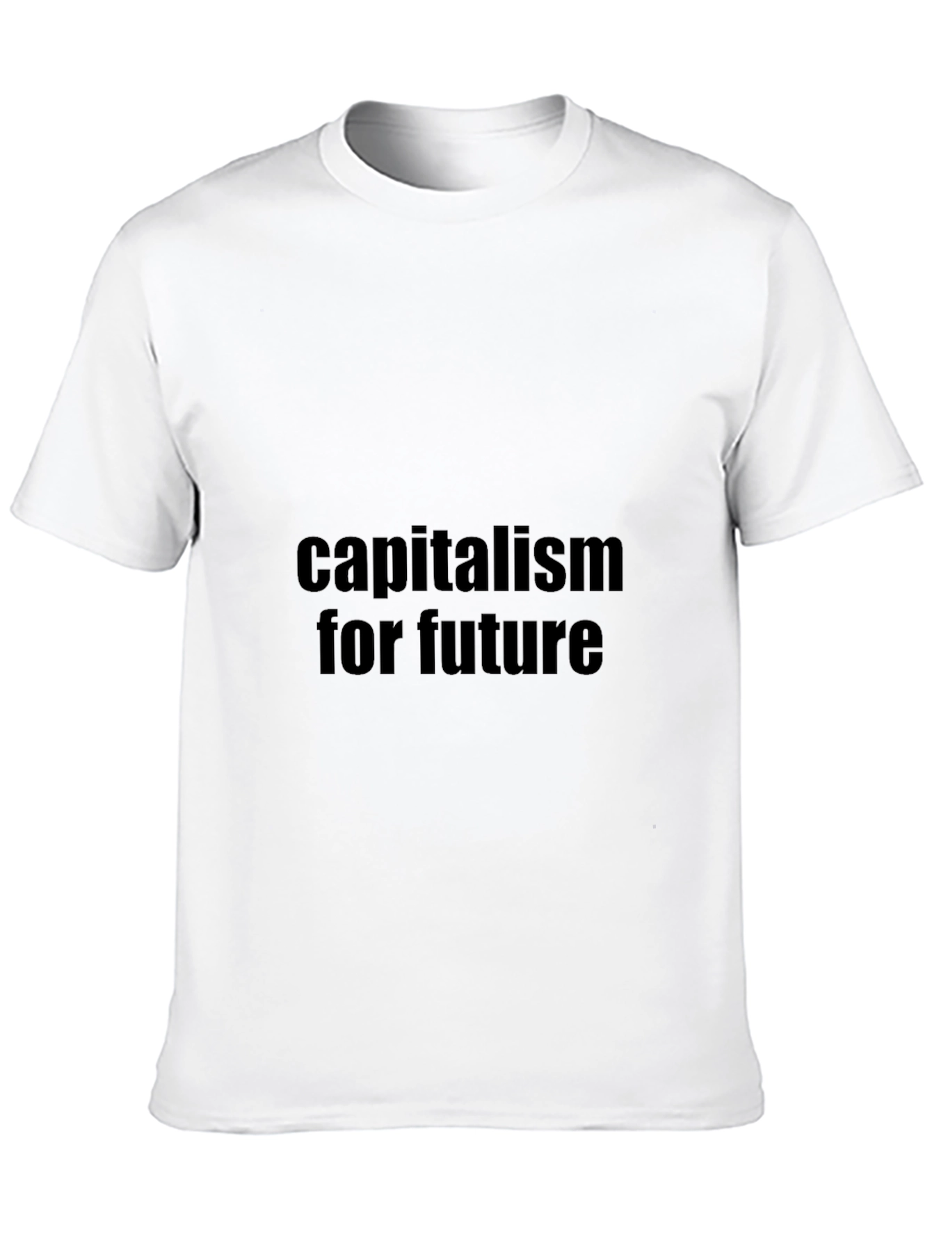 Capitalism For Future Black T-Shirt