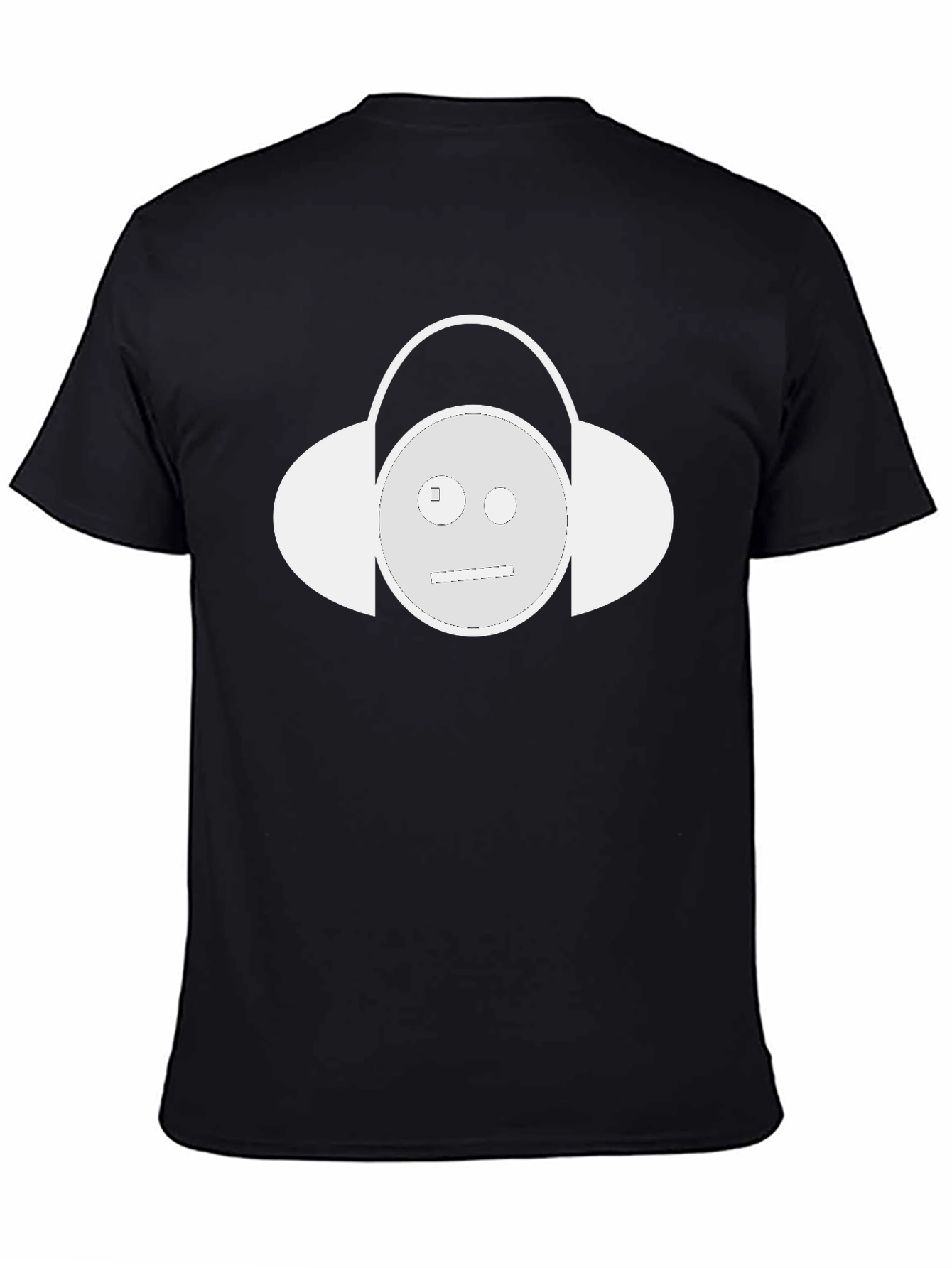 Cool Headphone Smiley Face Graphic T-Shirt