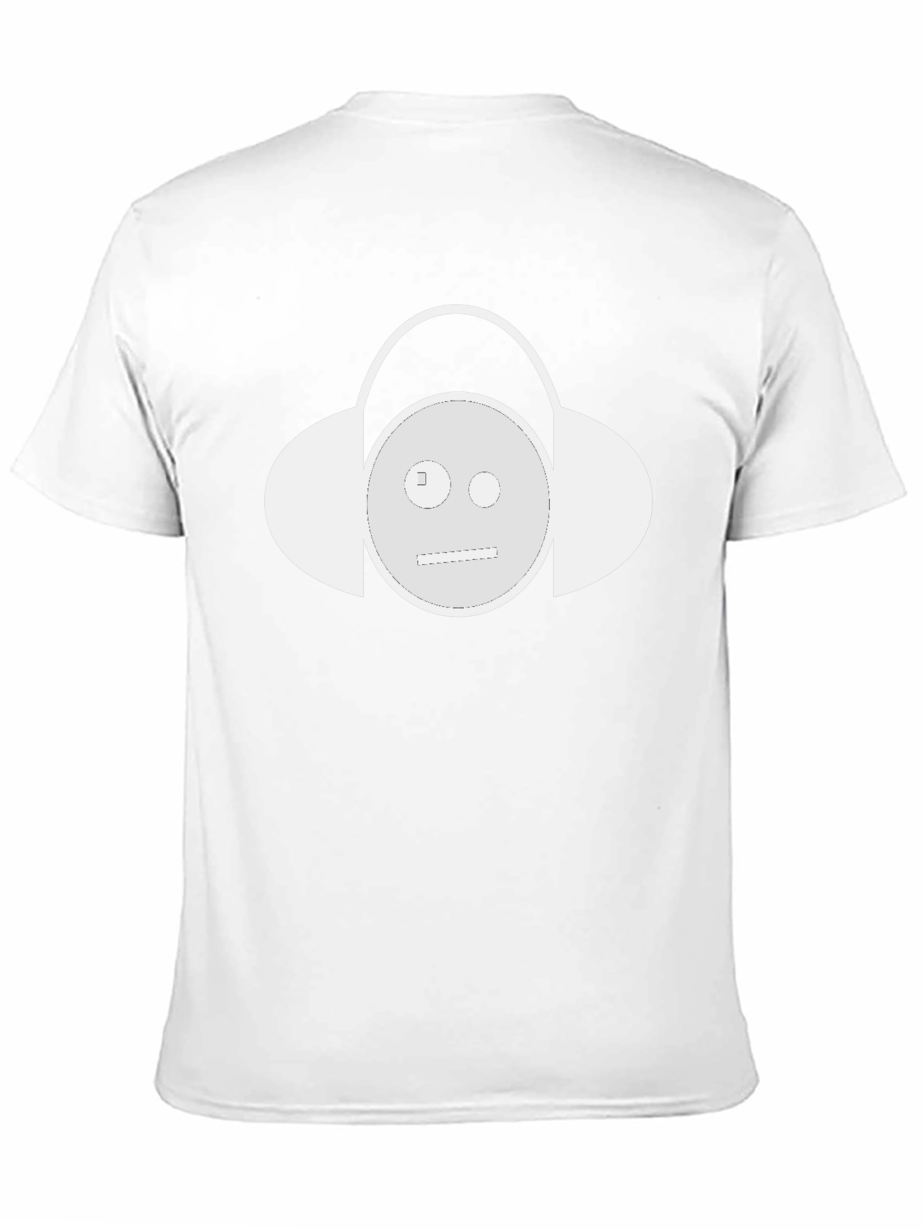 Cool Headphone Smiley Face Graphic T-Shirt