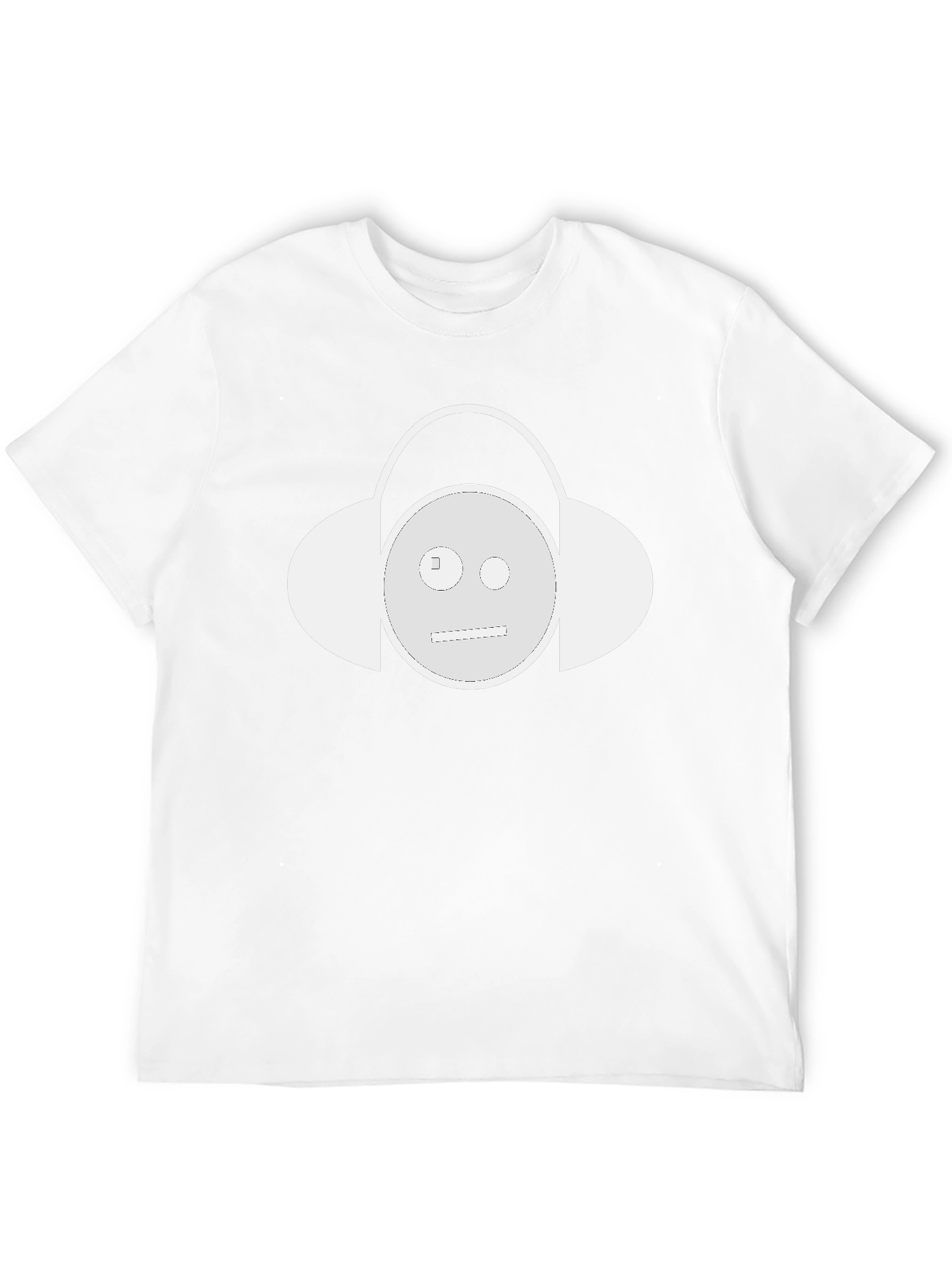 Cool Headphone Smiley Face Graphic T-Shirt