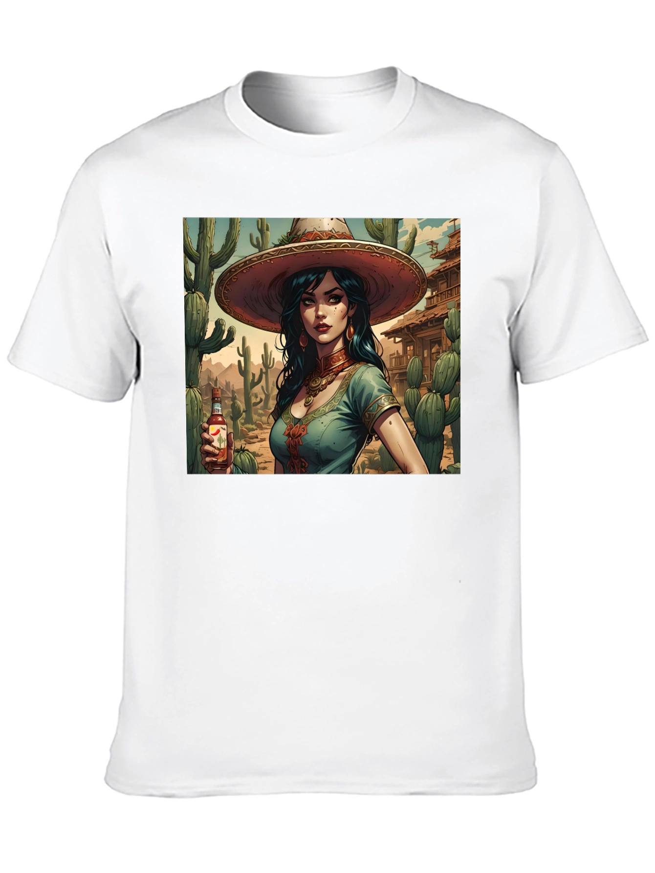 Latina Desert Queen Graphic Tee - Black