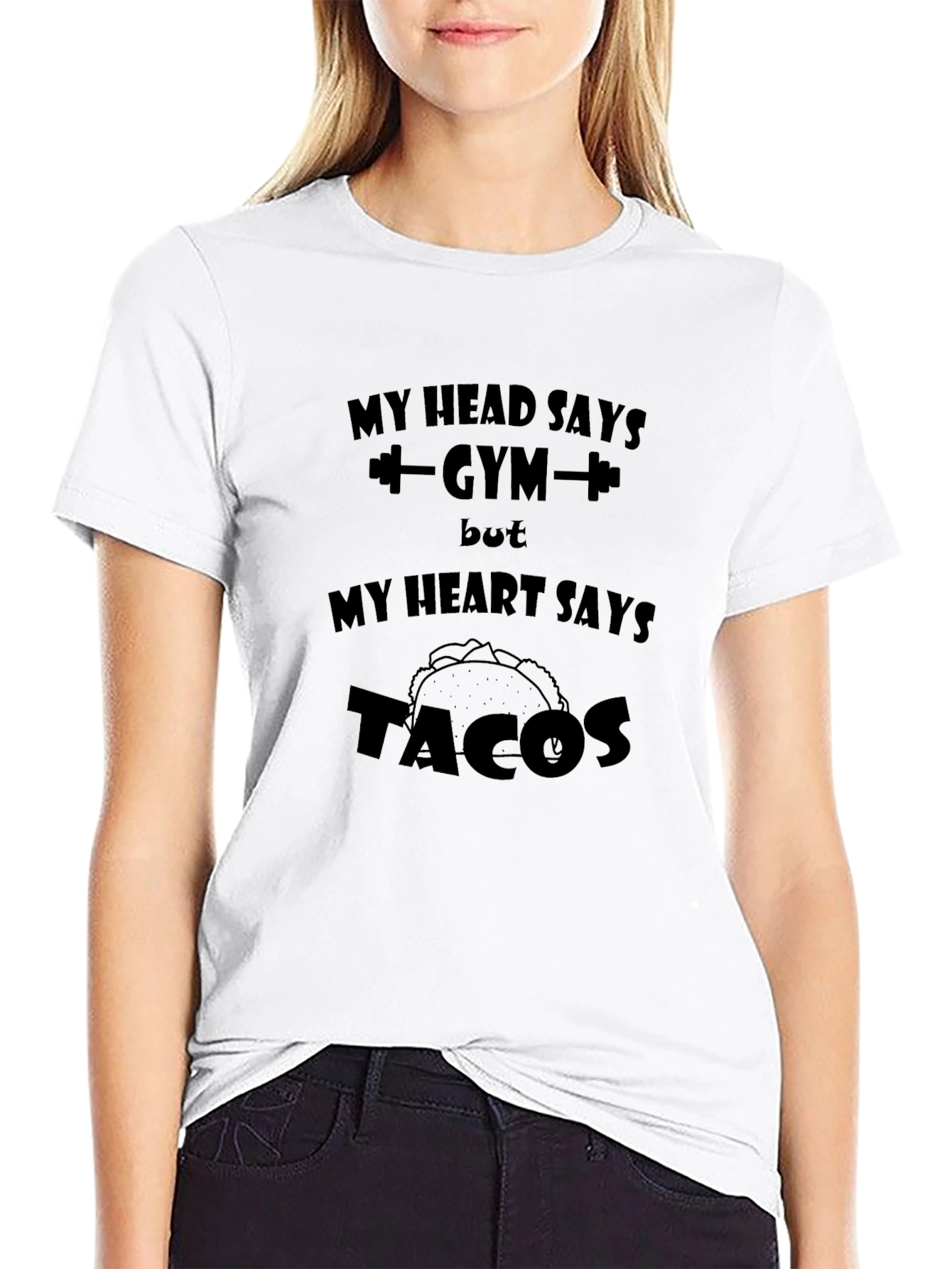 Gym vs. Tacos Graphic Tee