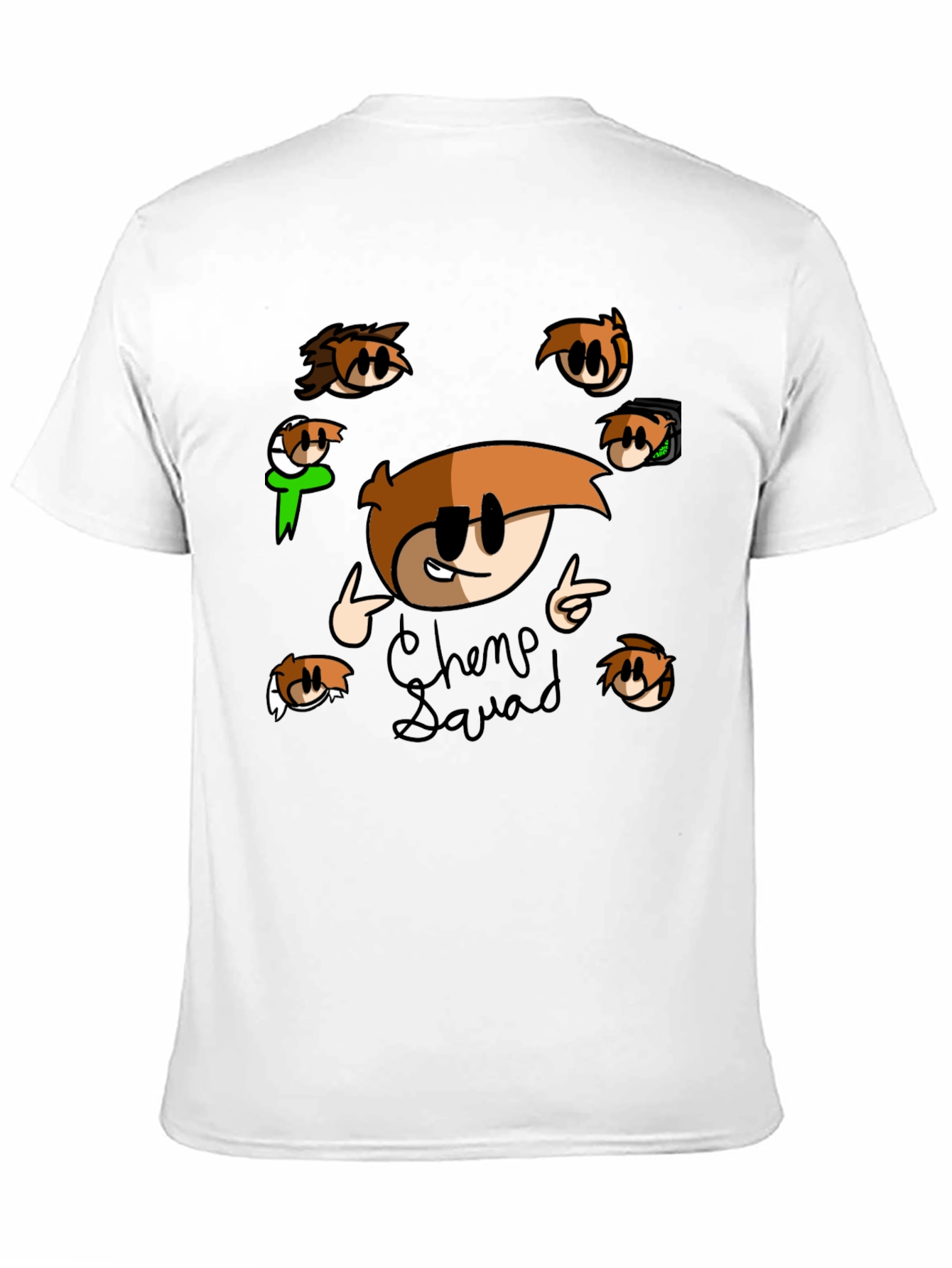 Chemp Squad Graphic Tee - Black Cotton T-Shirt