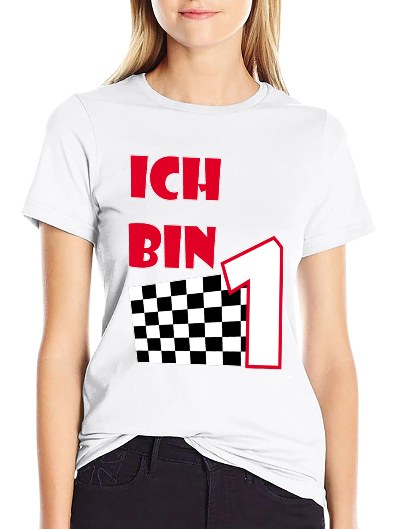 Ich Bin One Black Graphic Tee