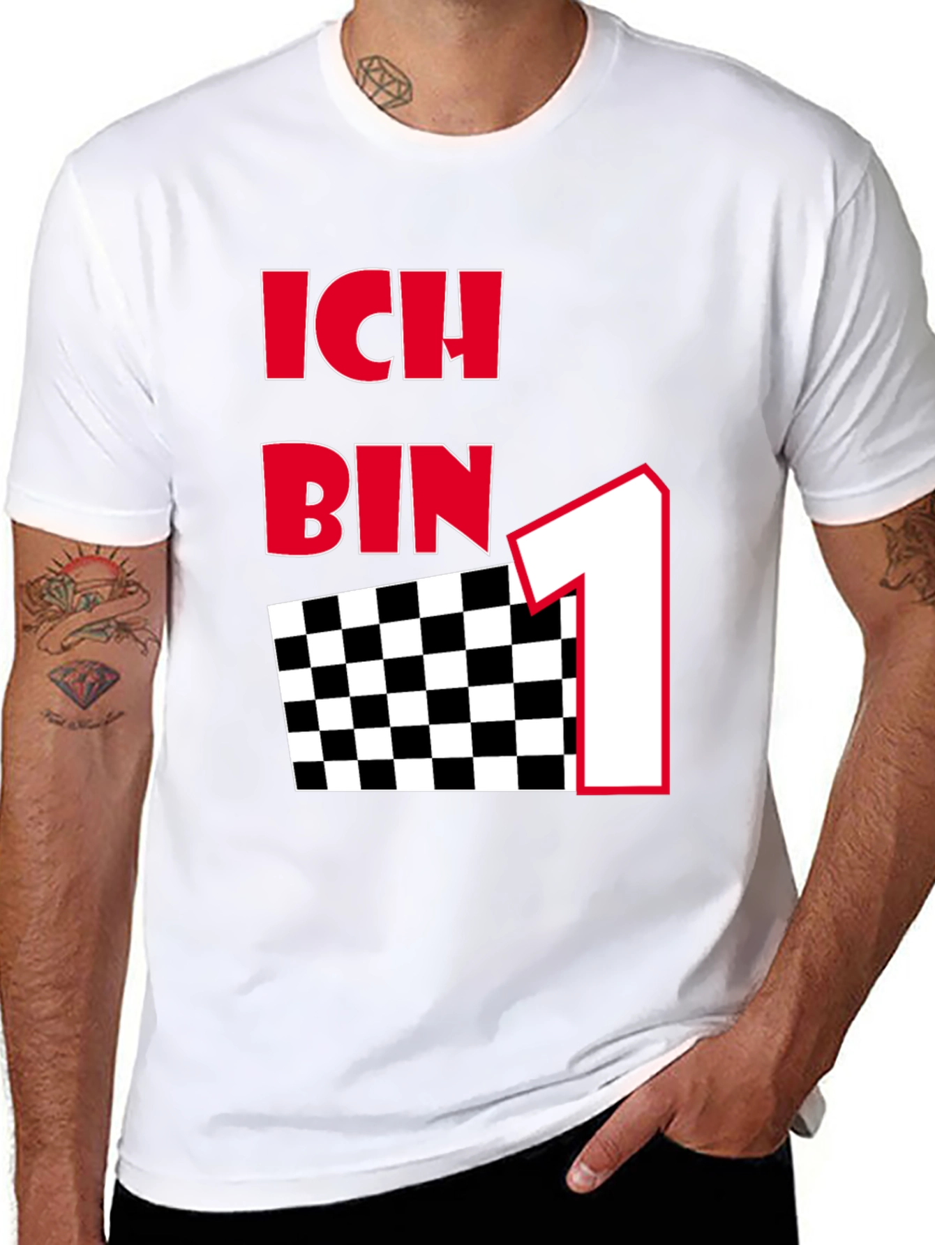 Ich Bin One Black Graphic Tee