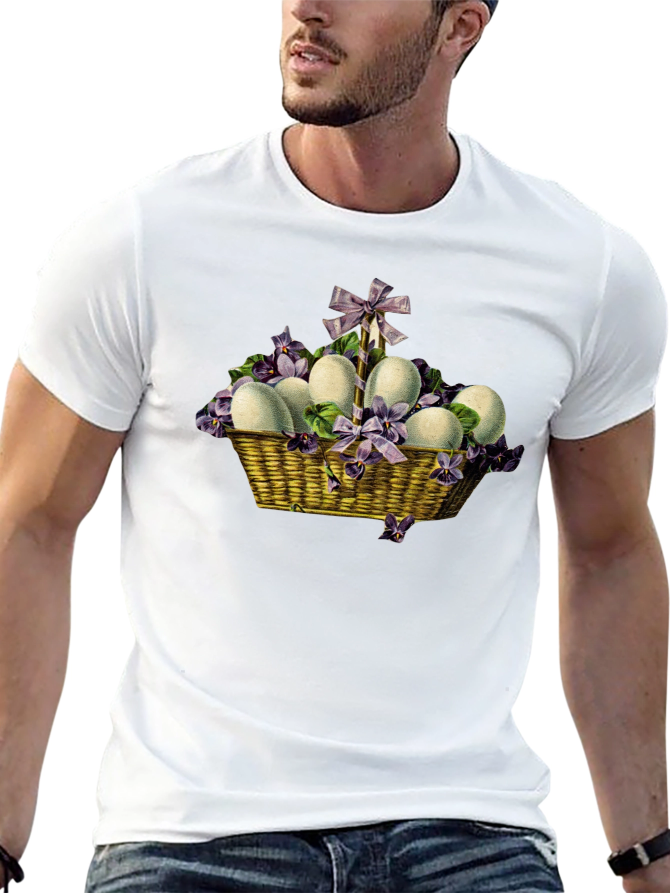 Easter Egg Basket Graphic Tee