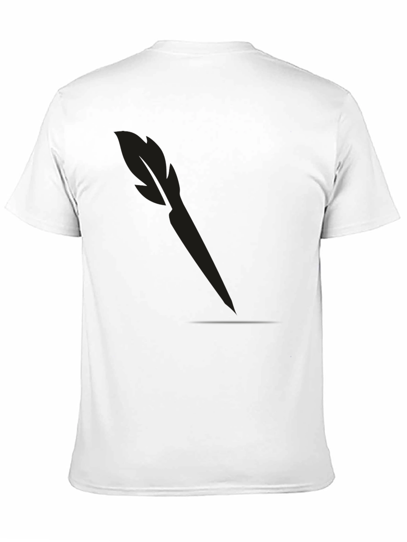 Mens Solid Black Dart T-Shirt