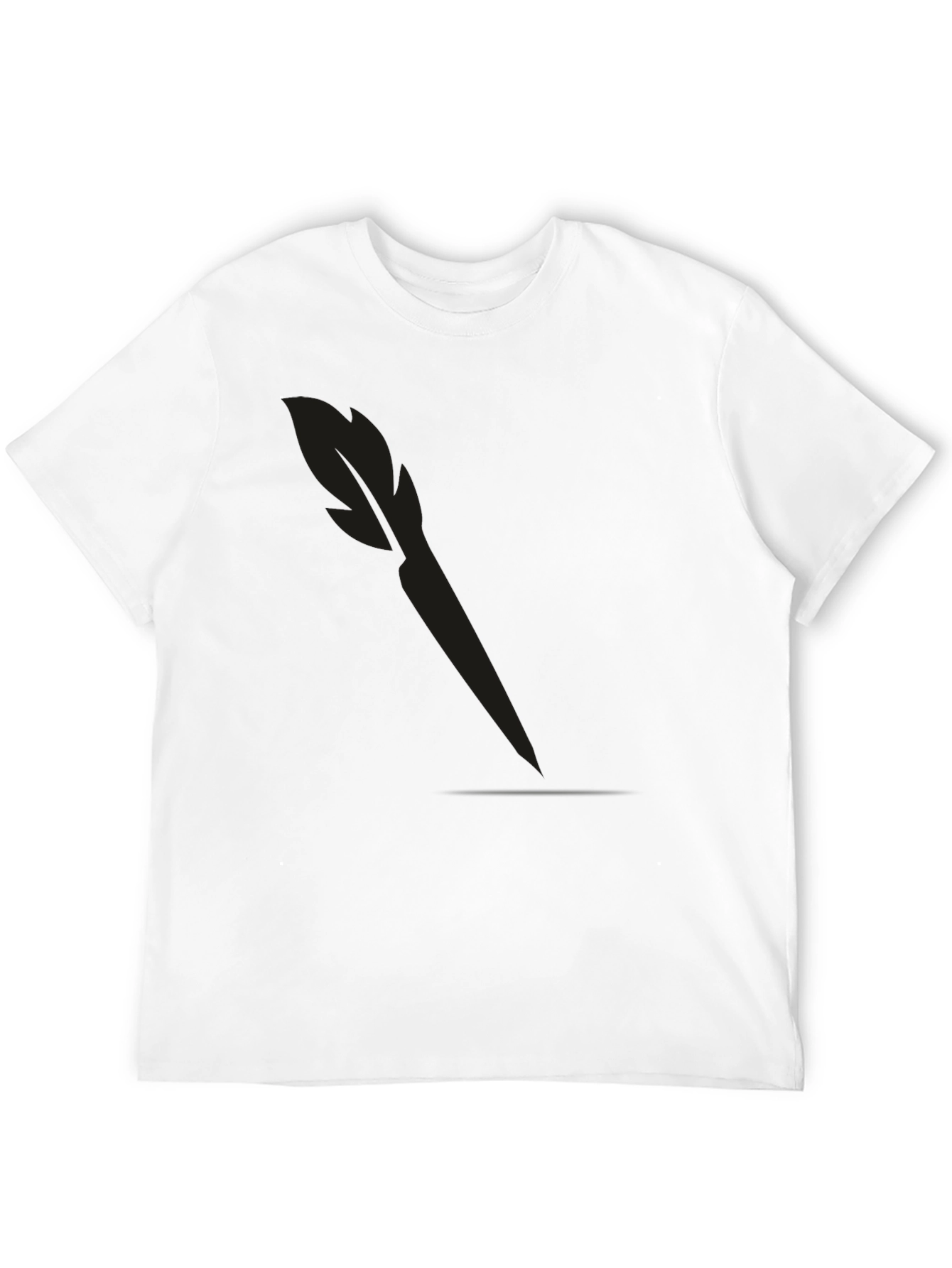 Mens Solid Black Dart T-Shirt