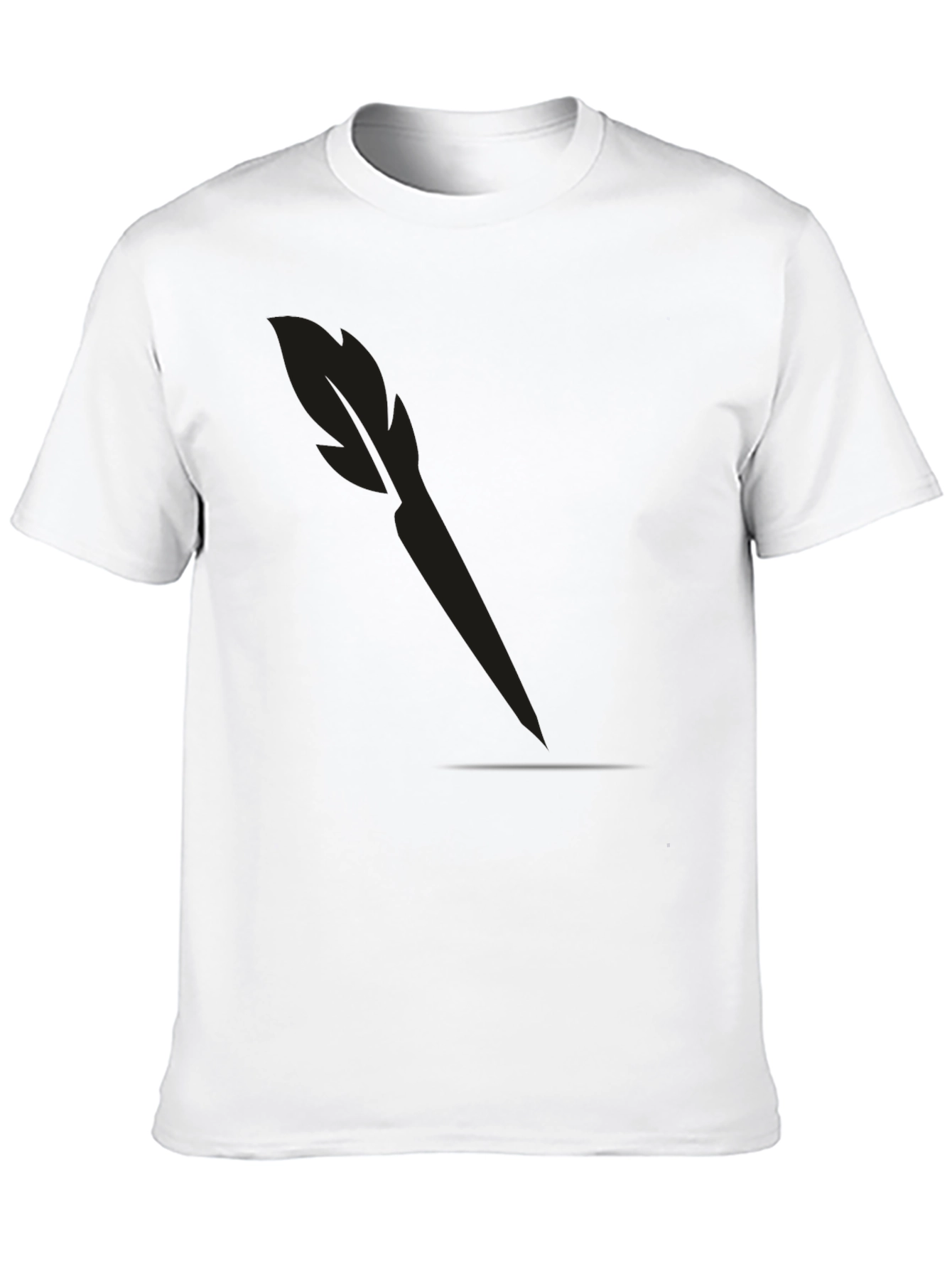 Mens Solid Black Dart T-Shirt