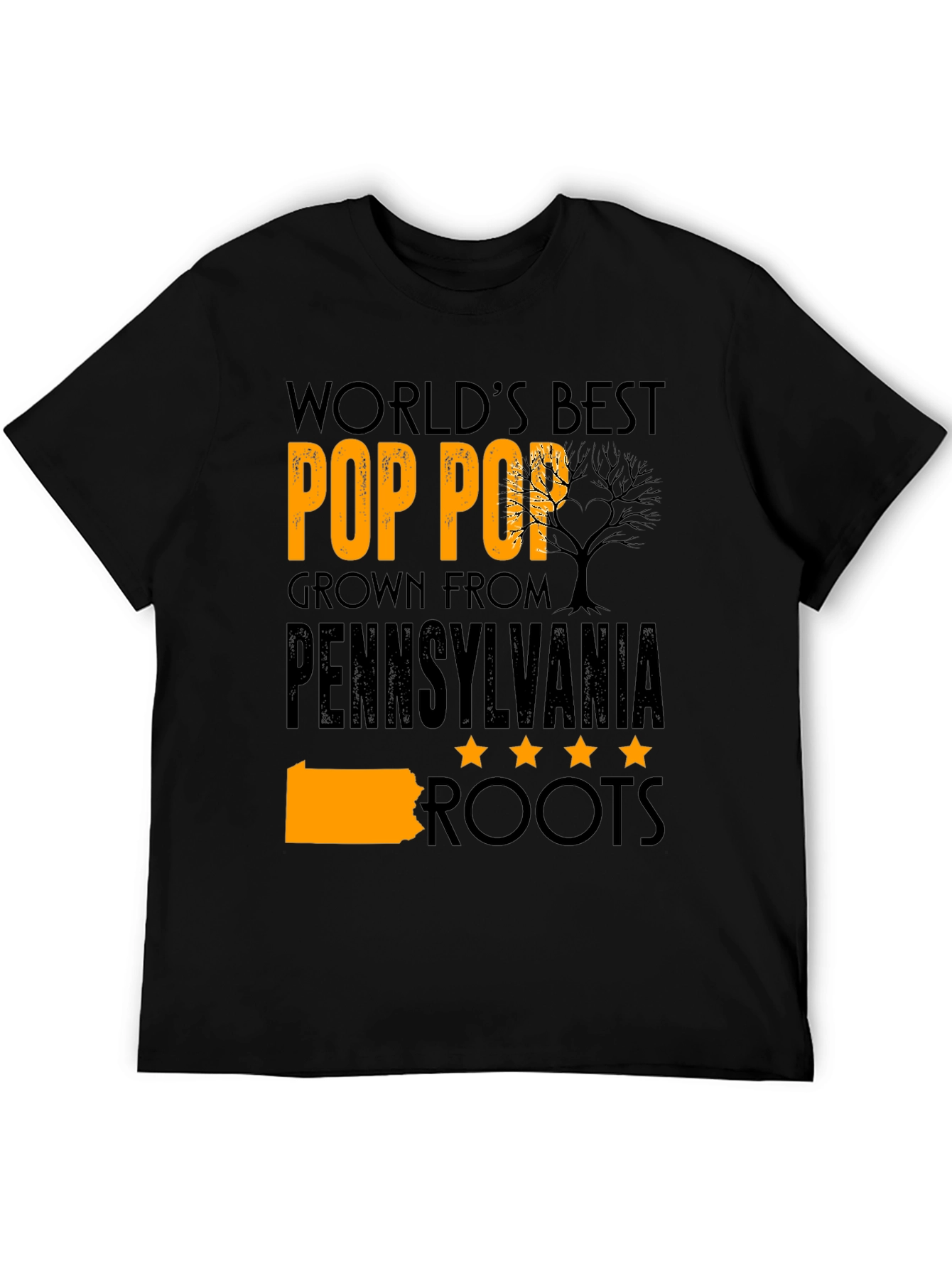 Worlds Best Pop Pop Pennsylvania Roots T-Shirt