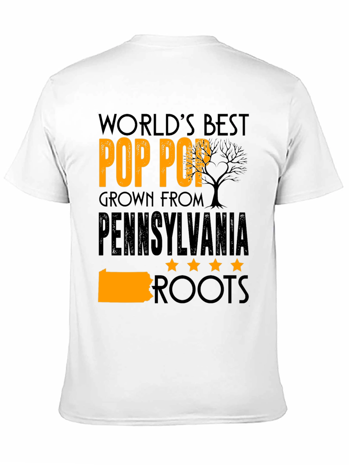 Worlds Best Pop Pop Pennsylvania Roots T-Shirt