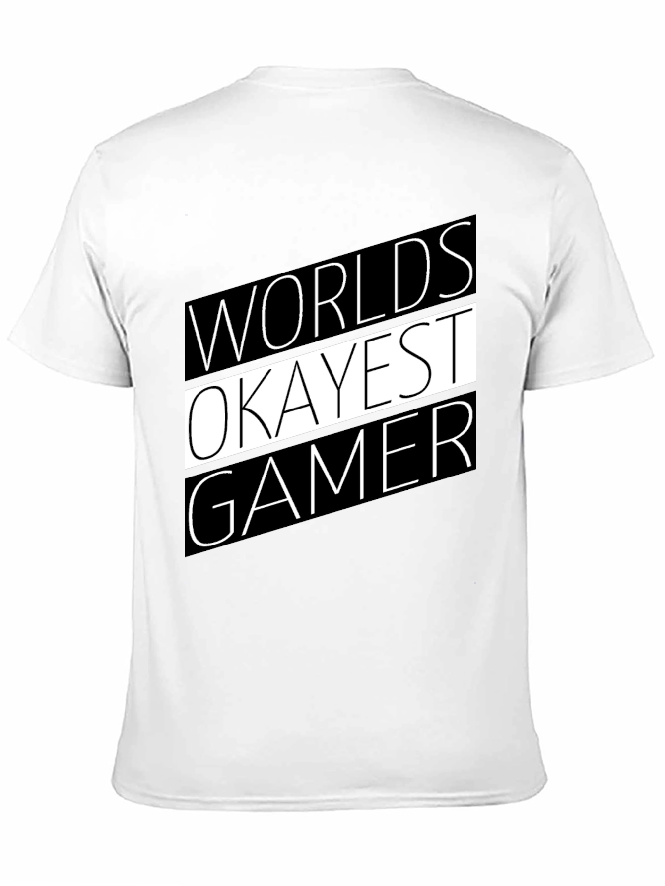 Worlds Okayest Gamer T-Shirt - Black Graphic Tee