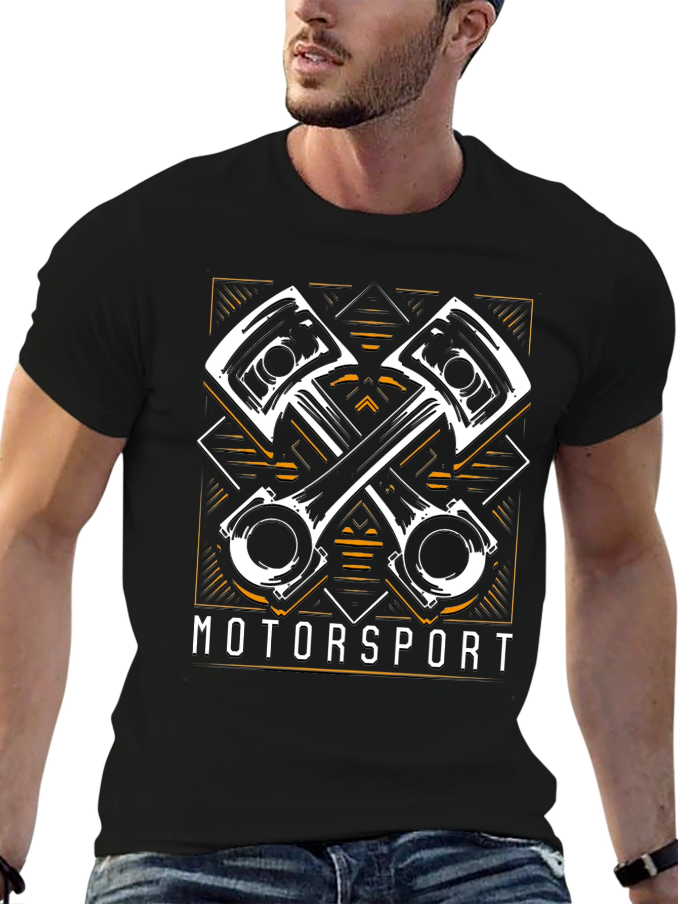 Motorsport Graphic T-Shirt - Black