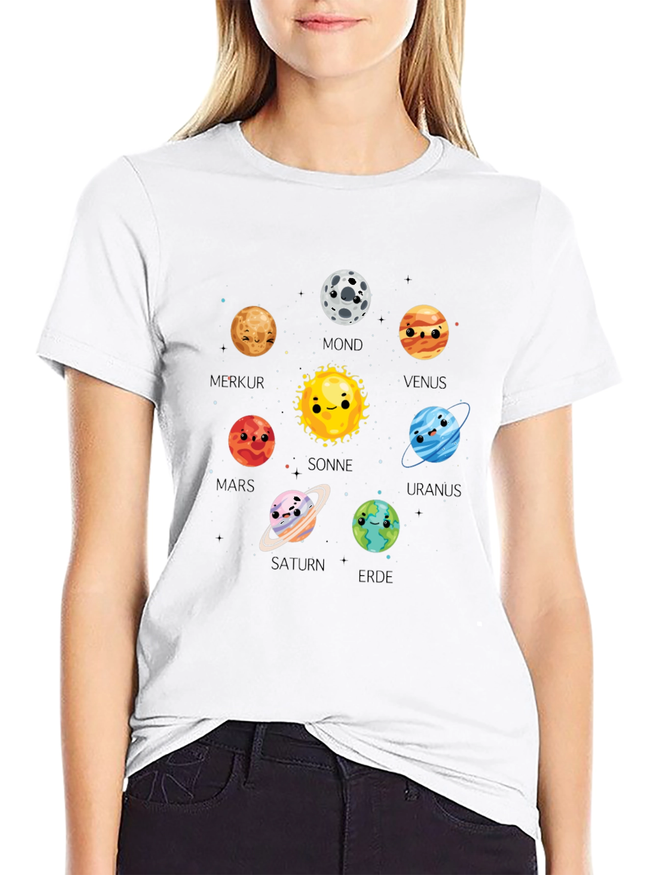 Planet T-Shirt Cute Cartoon Planets