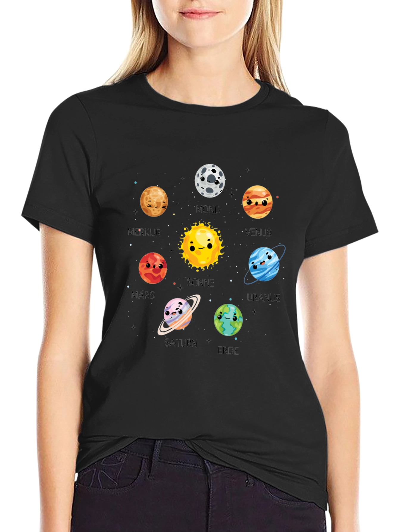 Planet T-Shirt Cute Cartoon Planets
