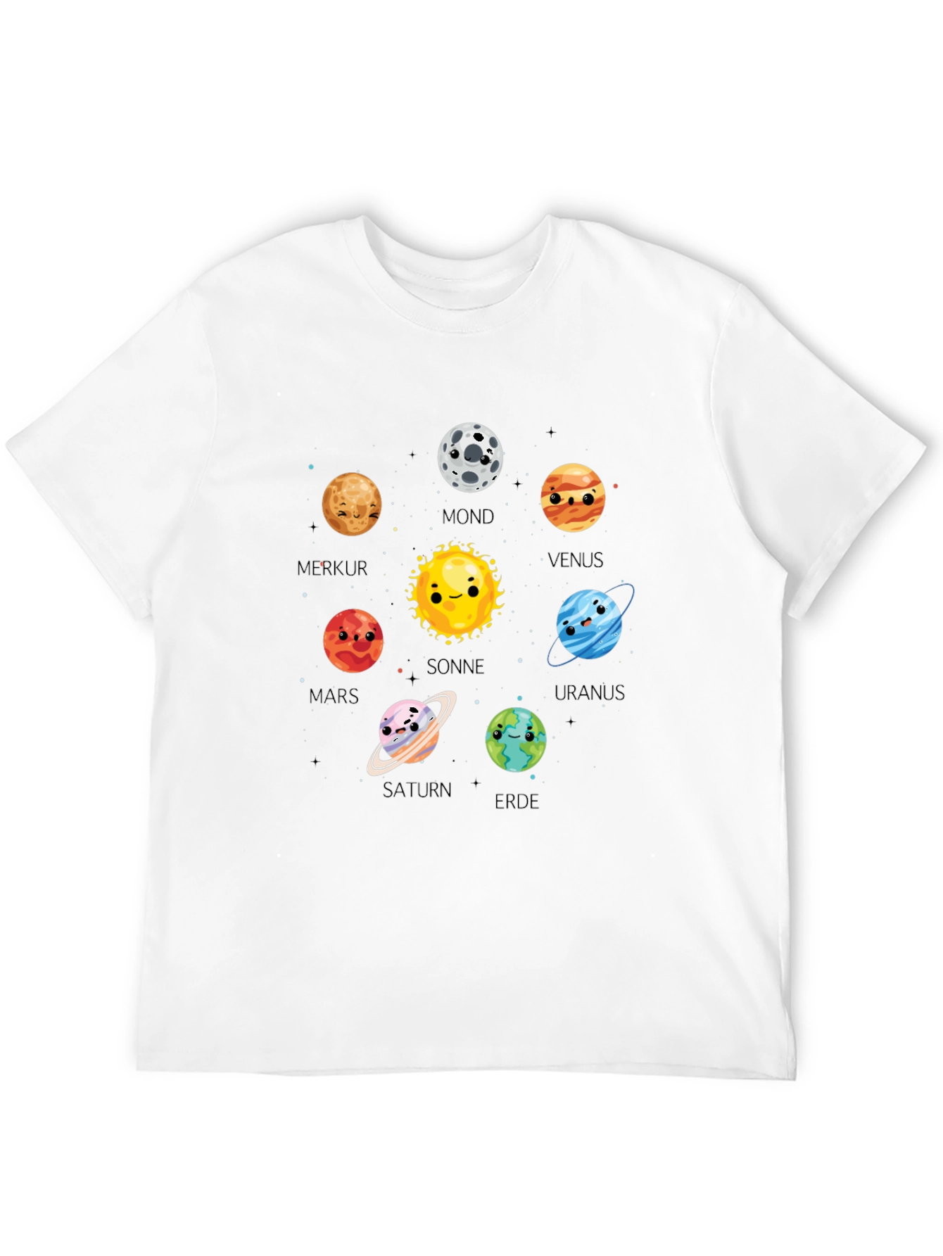 Planet T-Shirt Cute Cartoon Planets