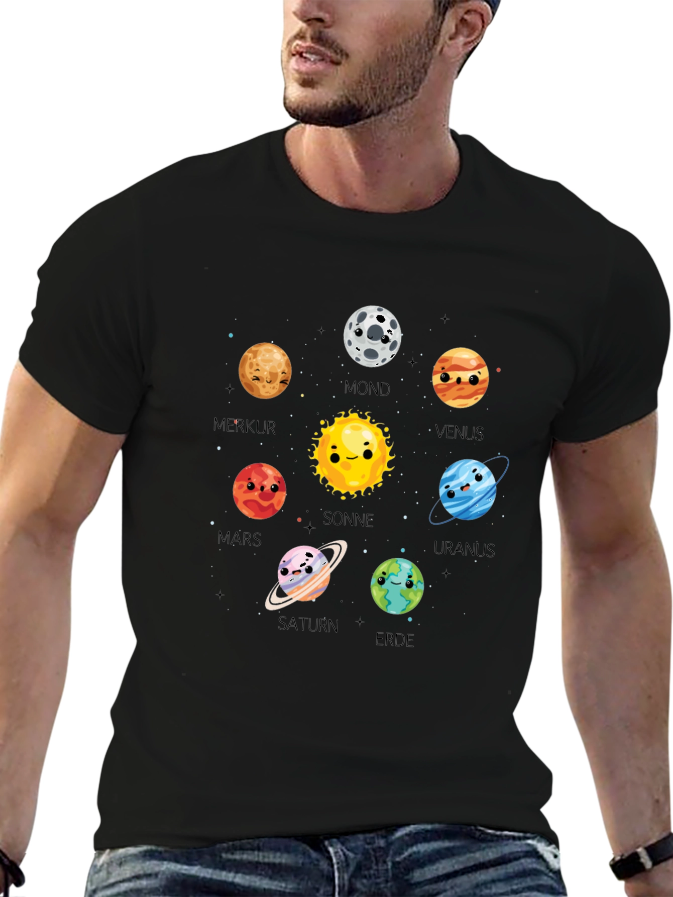 Planet T-Shirt Cute Cartoon Planets