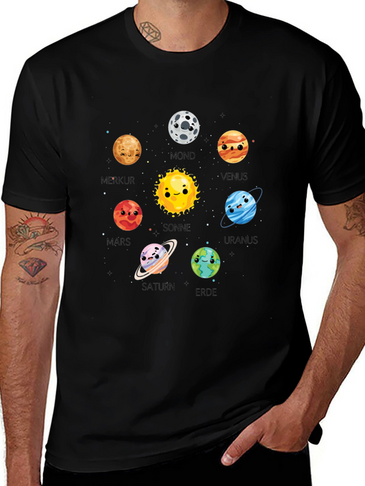 Planet T-Shirt Cute Cartoon Planets
