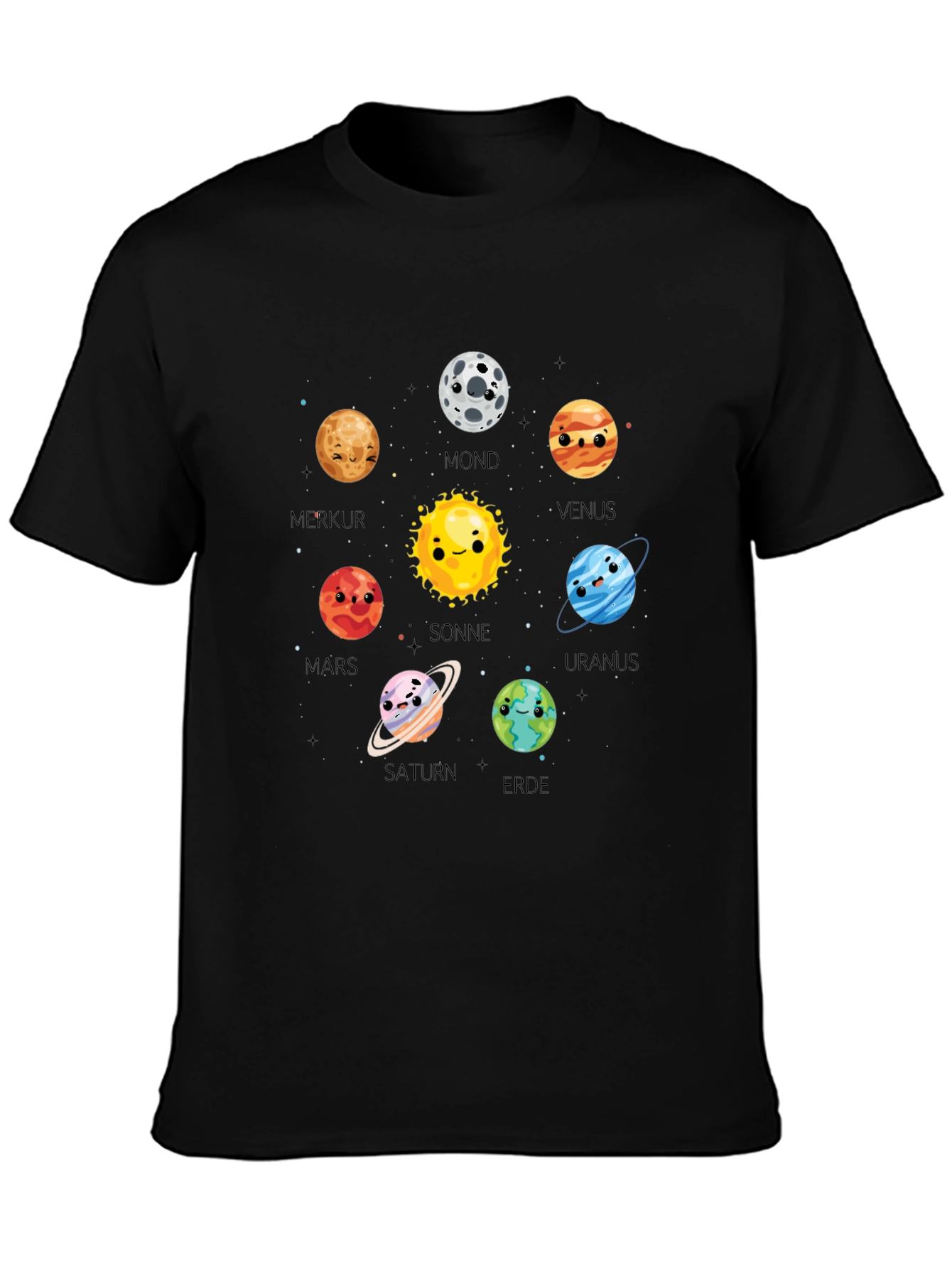 Planet T-Shirt Cute Cartoon Planets