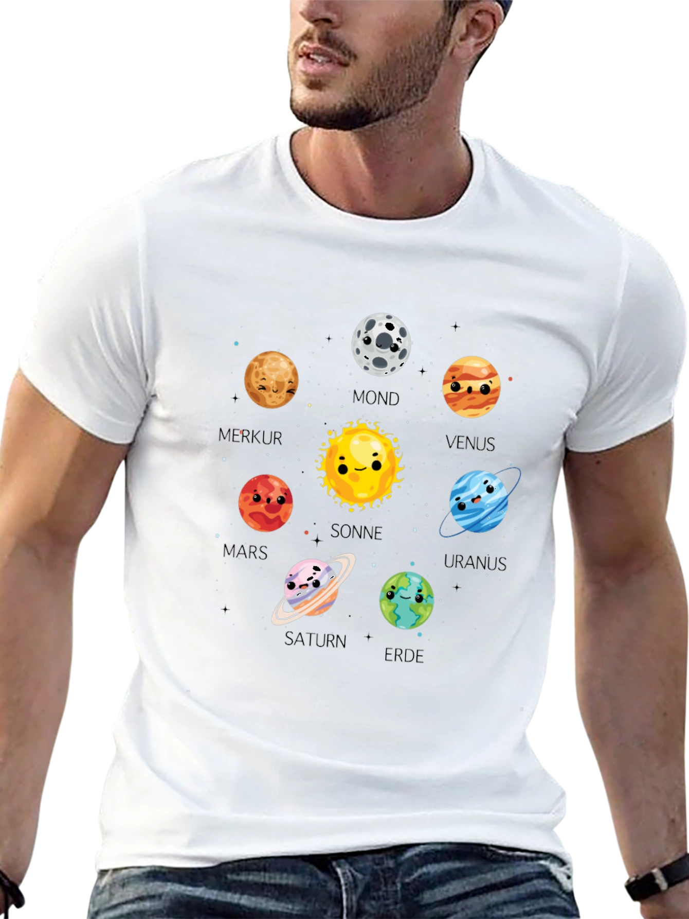 Planet T-Shirt Cute Cartoon Planets
