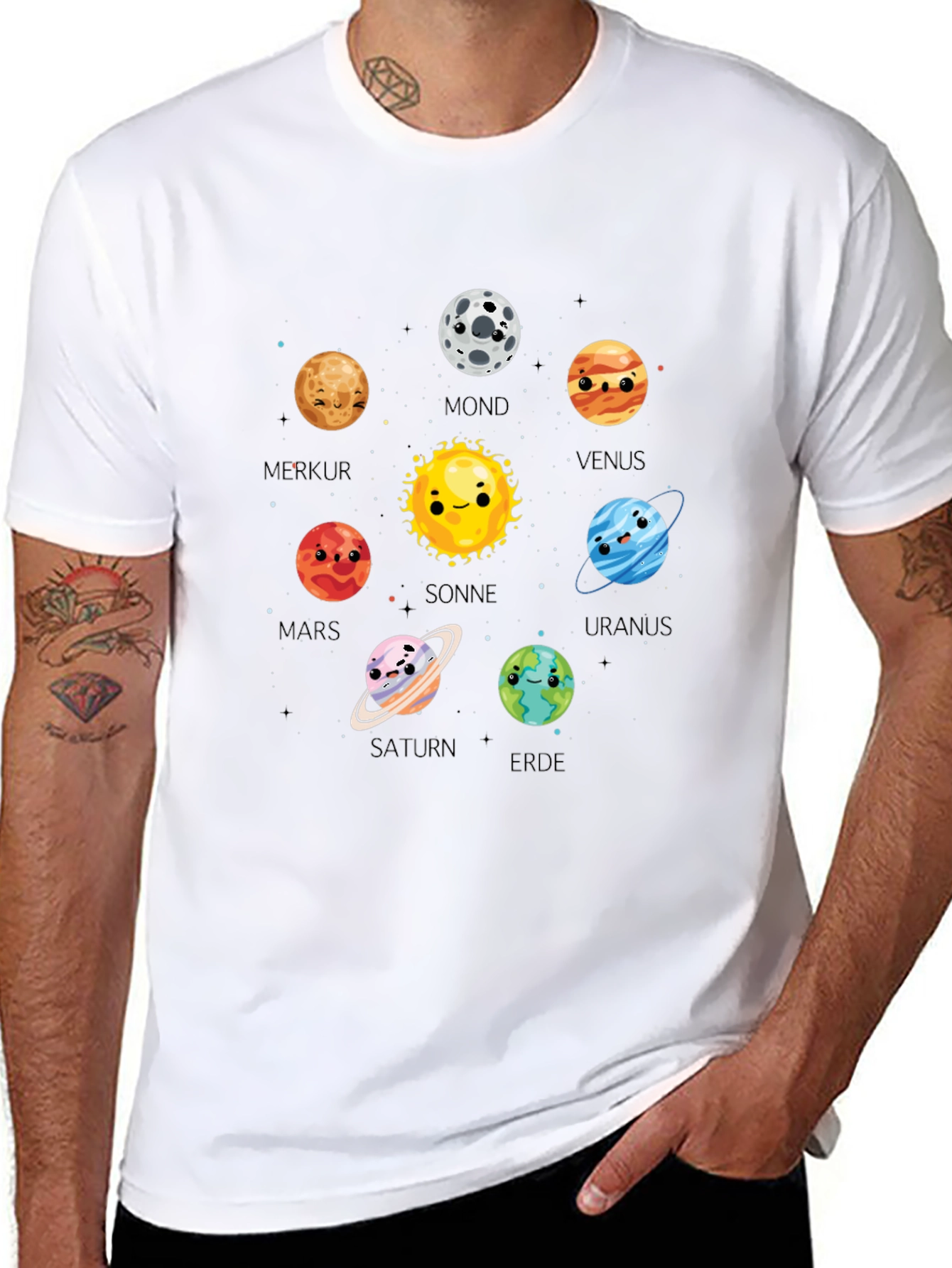 Planet T-Shirt Cute Cartoon Planets