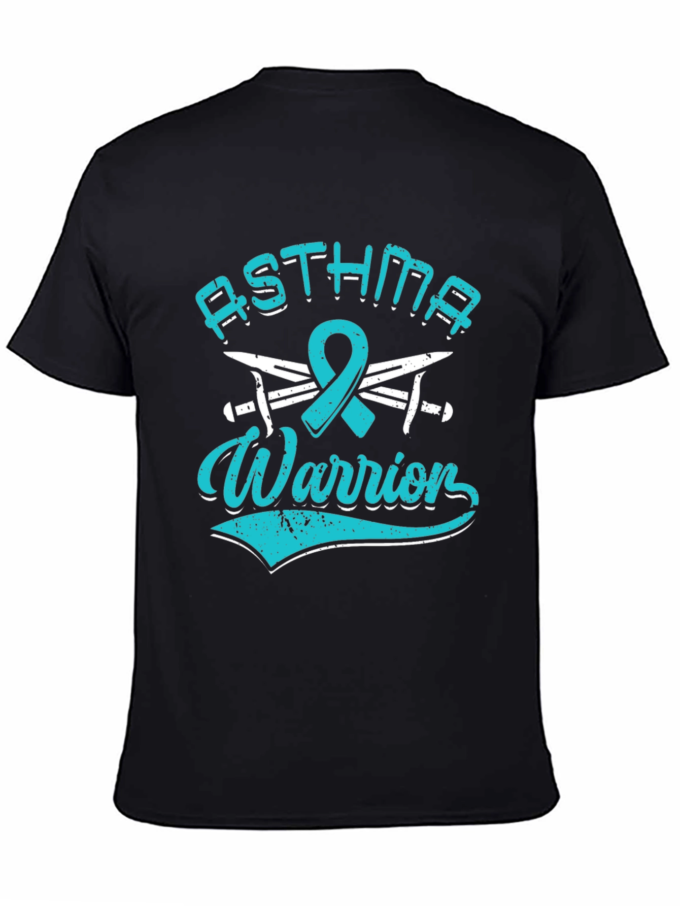 Asthma Warrior Awareness T-Shirt - Black