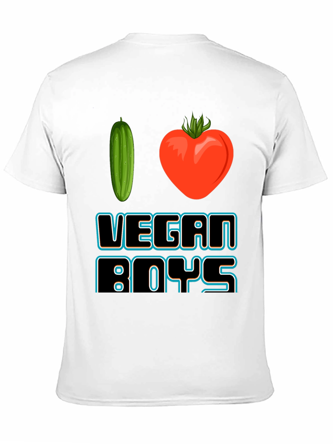 I Love Vegan Boys Graphic T-Shirt