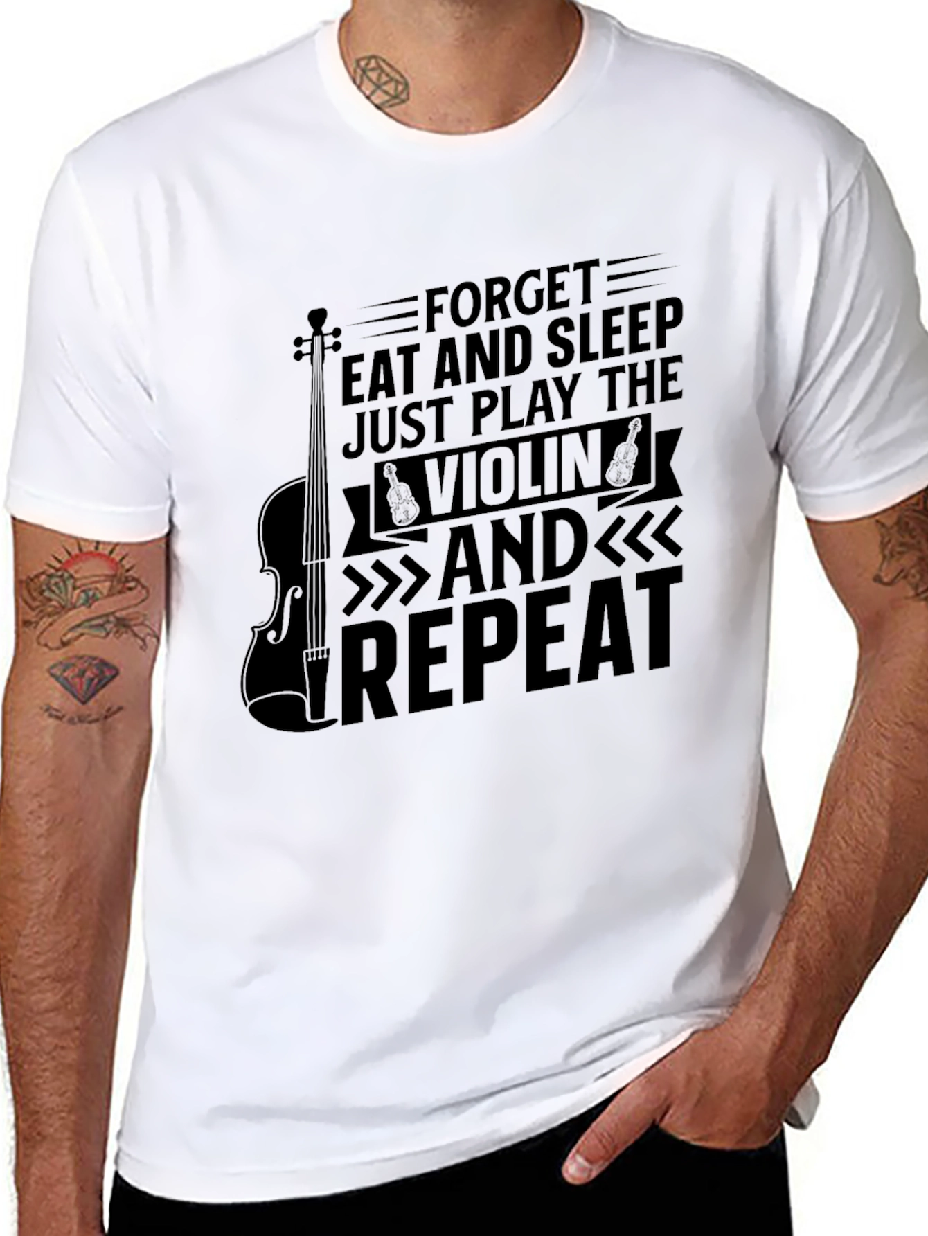 Forget Eat and Sleep Violin T-Shirt