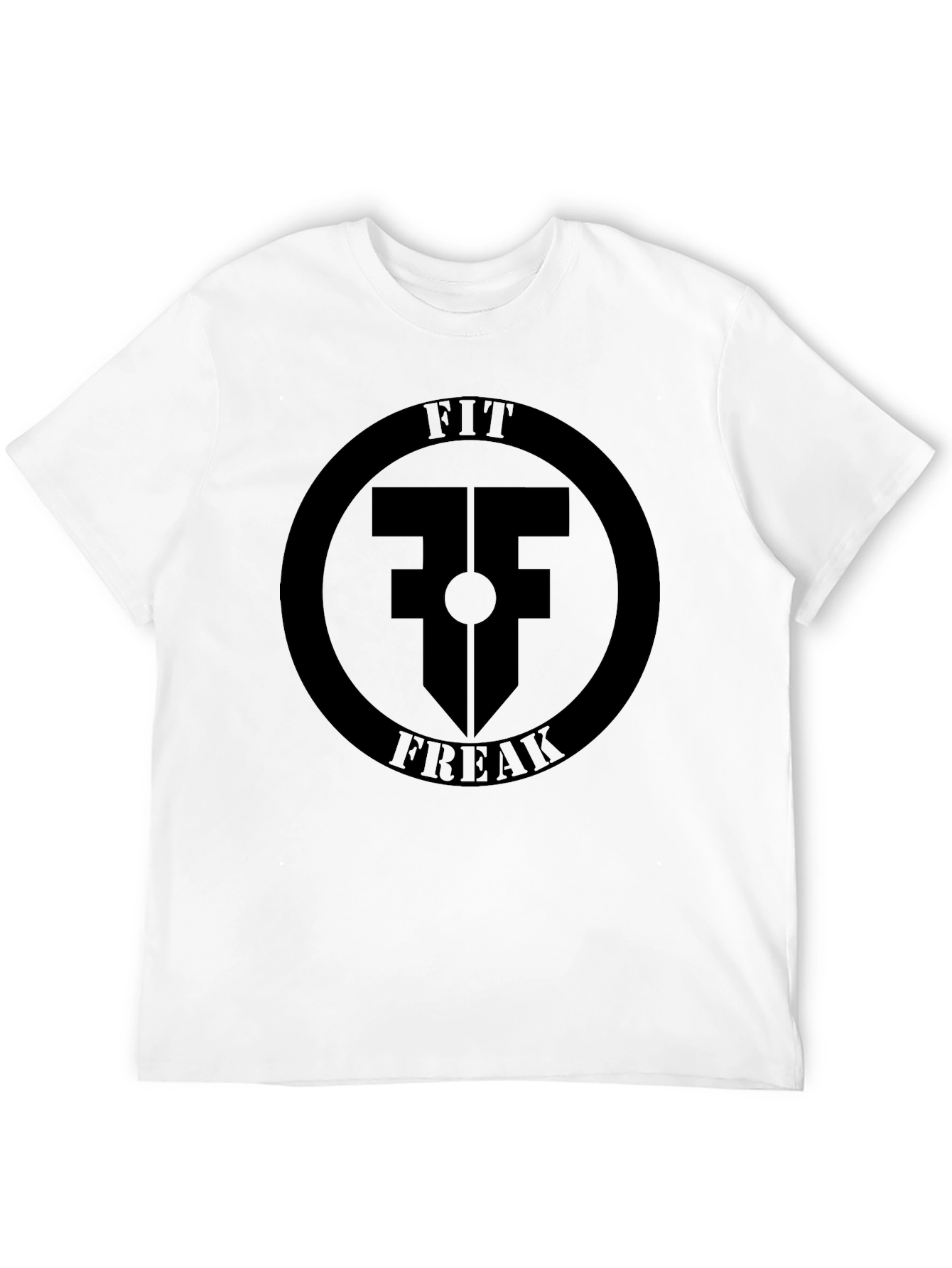Fit Freak Black T-Shirt - Gym Workout Apparel
