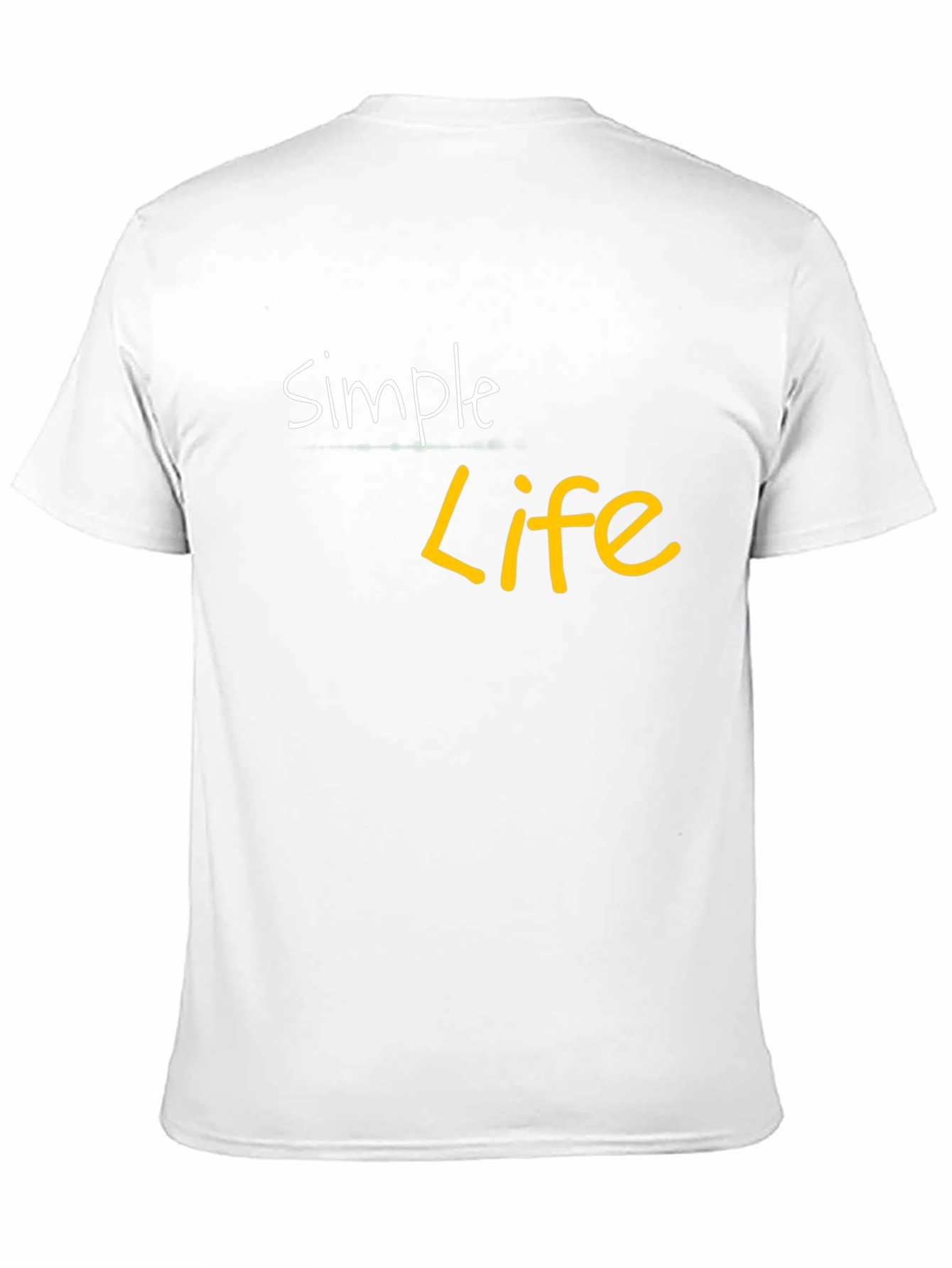 Simple Life Black Graphic Tee - Casual Cotton Shirt