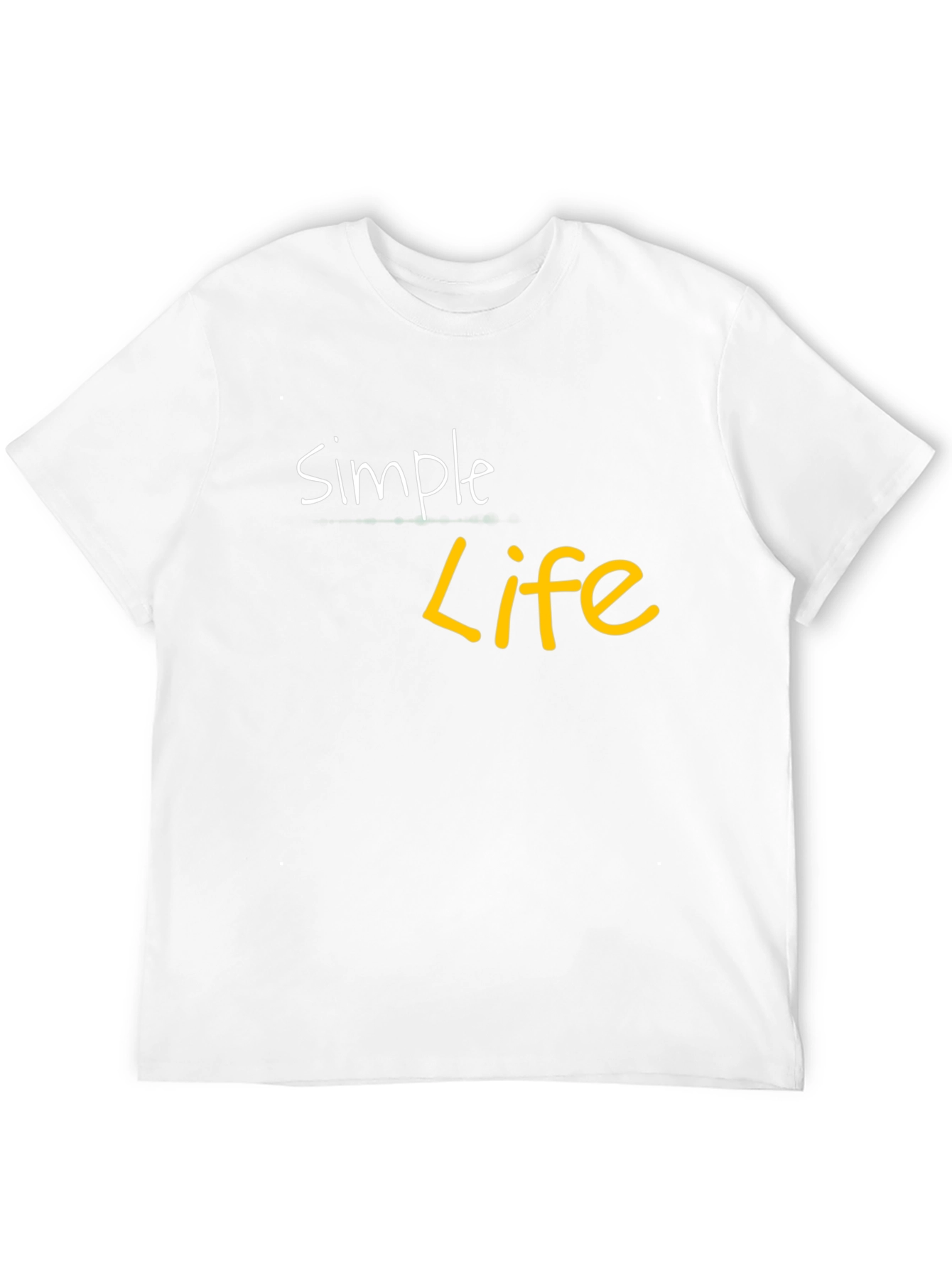 Simple Life Black Graphic Tee - Casual Cotton Shirt