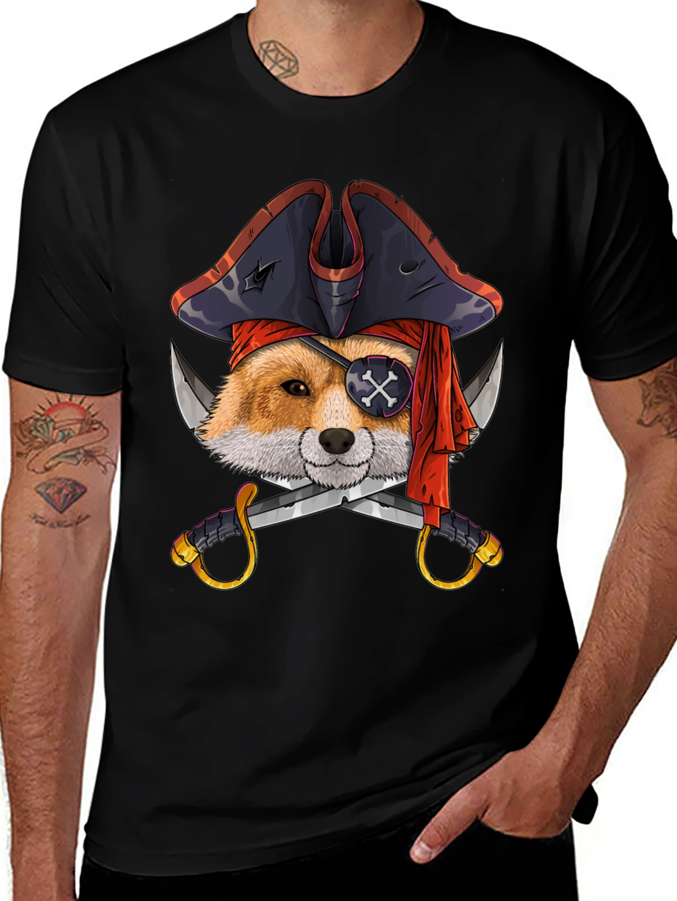 Pirate Fox Graphic Tee