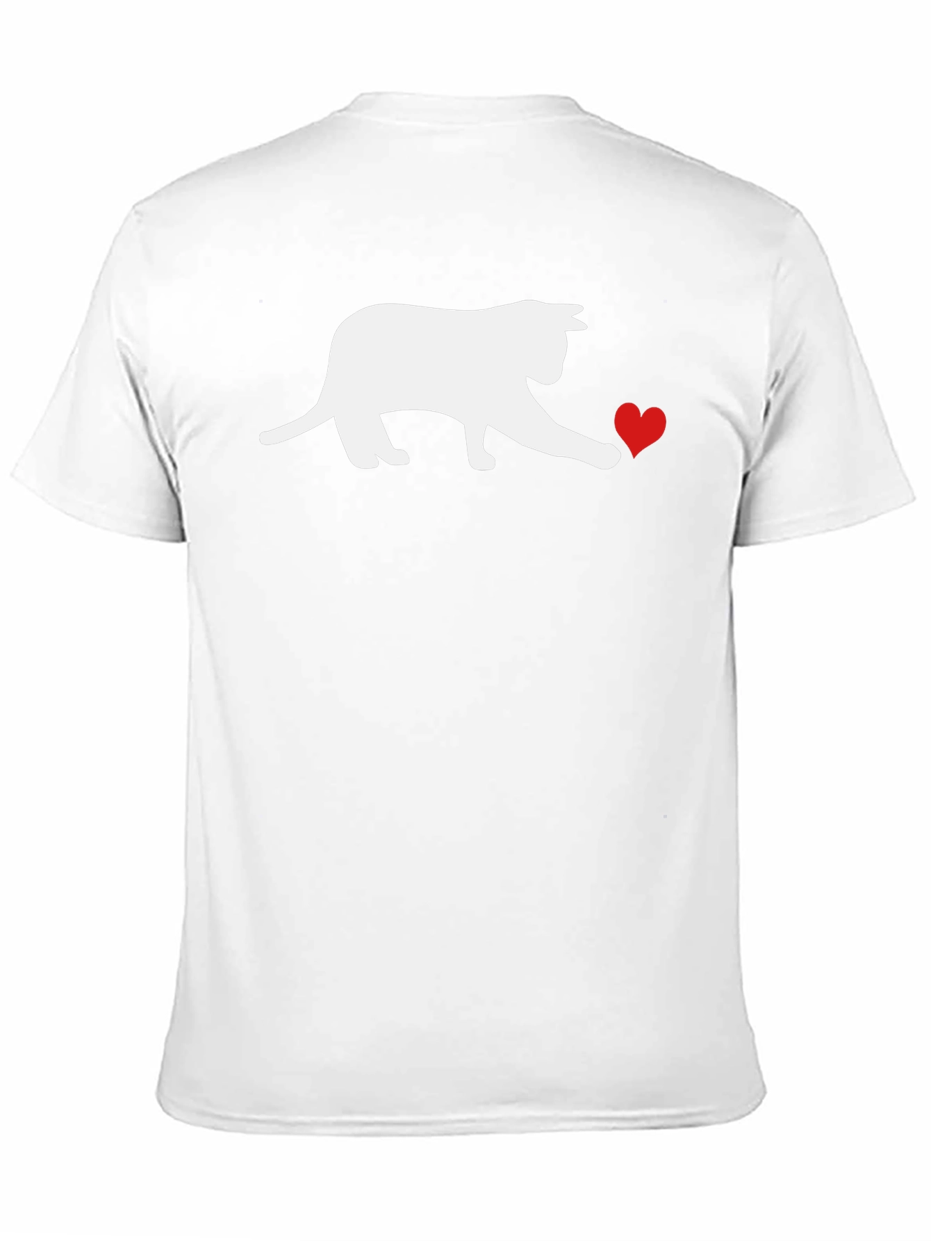 Cat & Heart Graphic Tee - Black