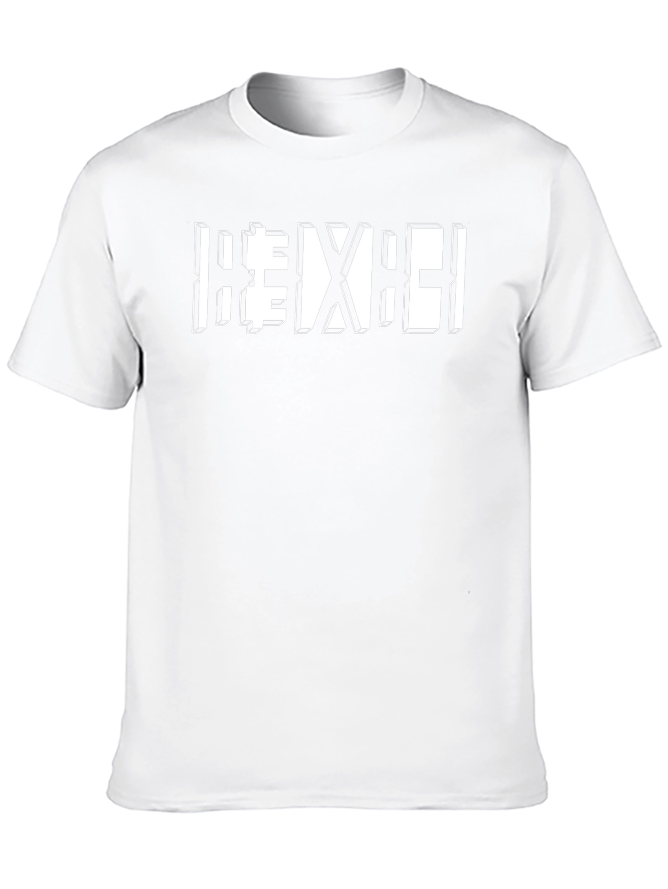Geometric Graphic Tee - Modern Design Black T-Shirt