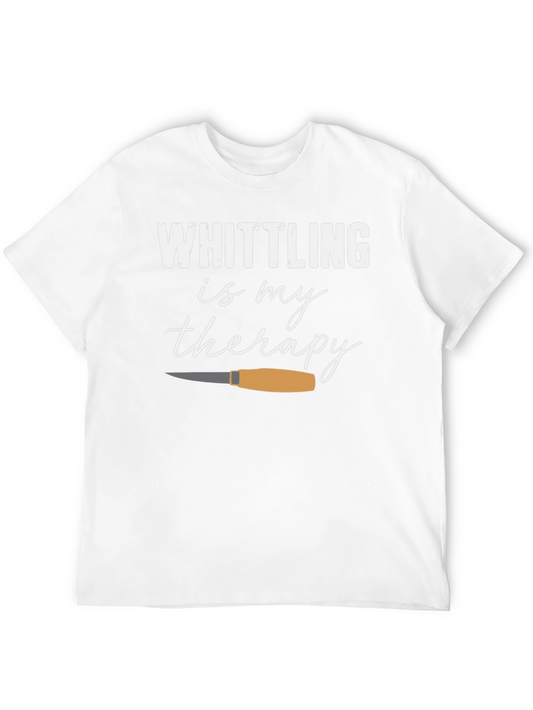 Whittling Is My Therapy T-Shirt Wood Carving Shirt