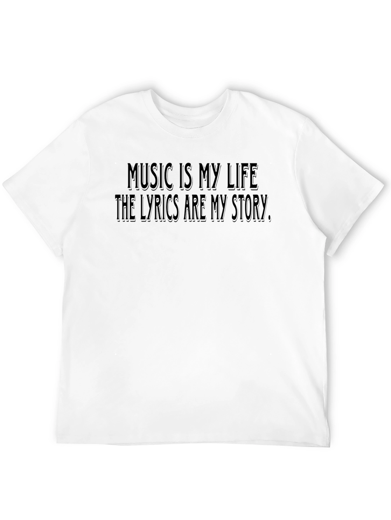 Music Is My Life T-Shirt - Black