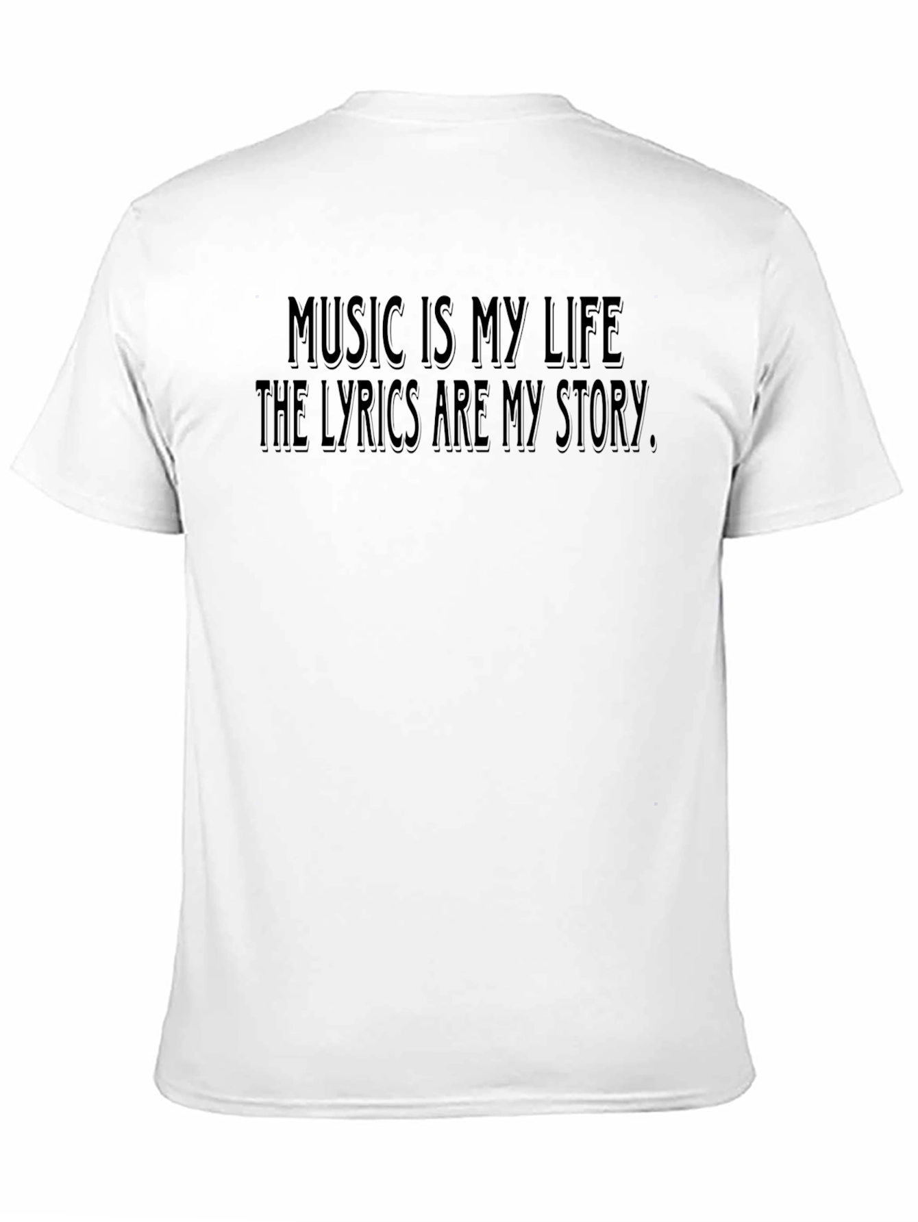 Music Is My Life T-Shirt - Black