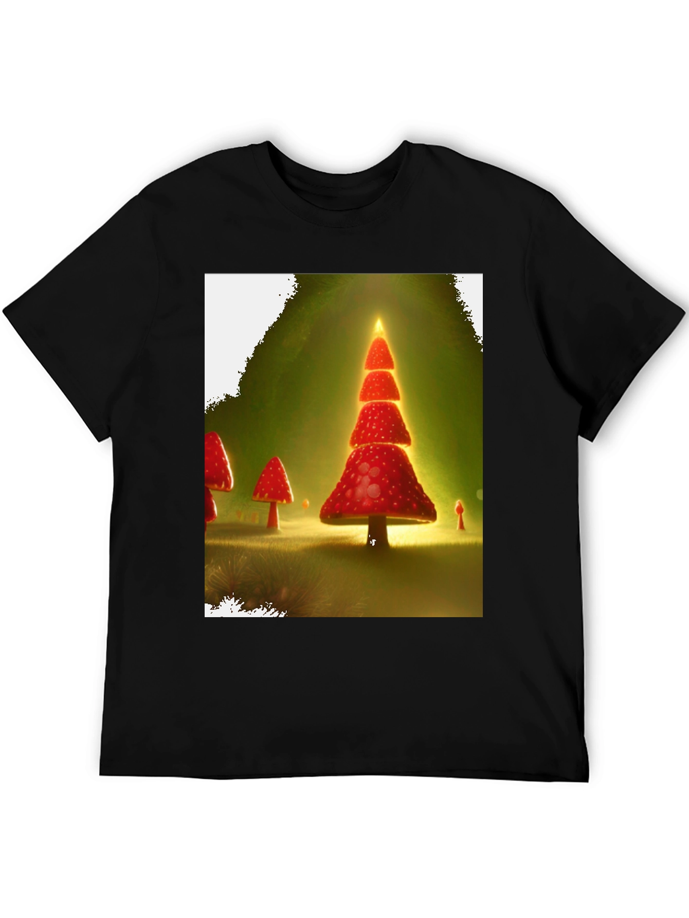 Mushroom Christmas Tree T-Shirt